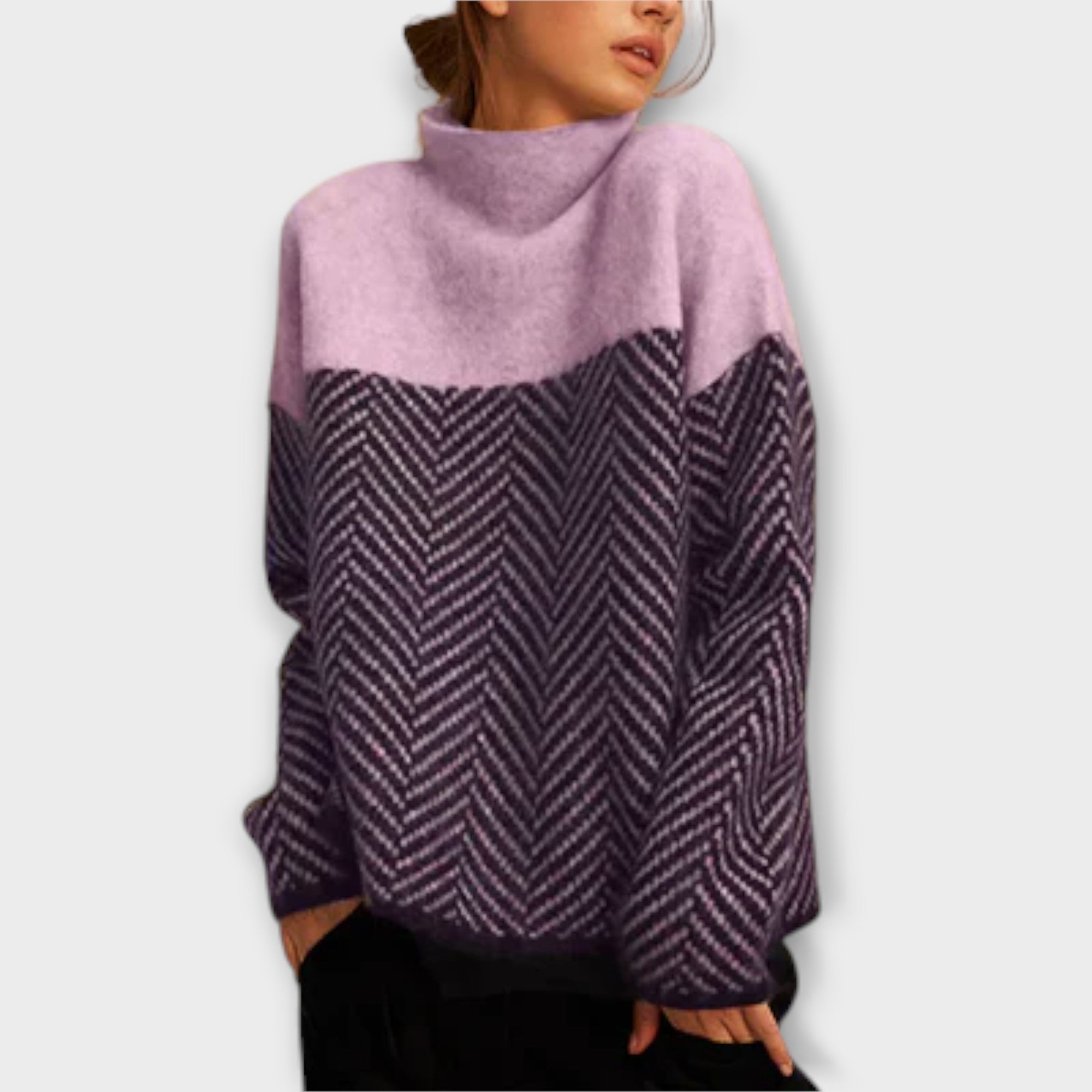 Camiseta de Cuello Alto Suave para Mujer | Brunna