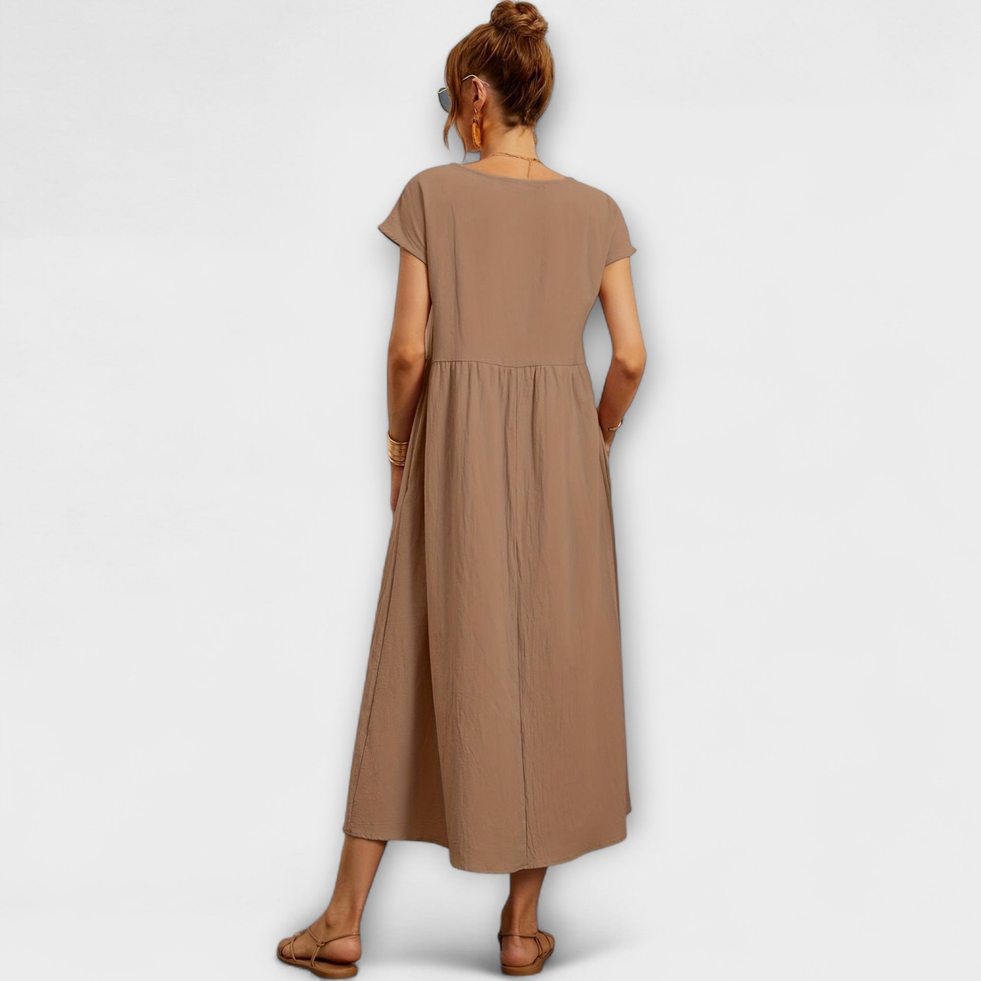 Vestido Largo Blanco Estilo Boho |   Kira