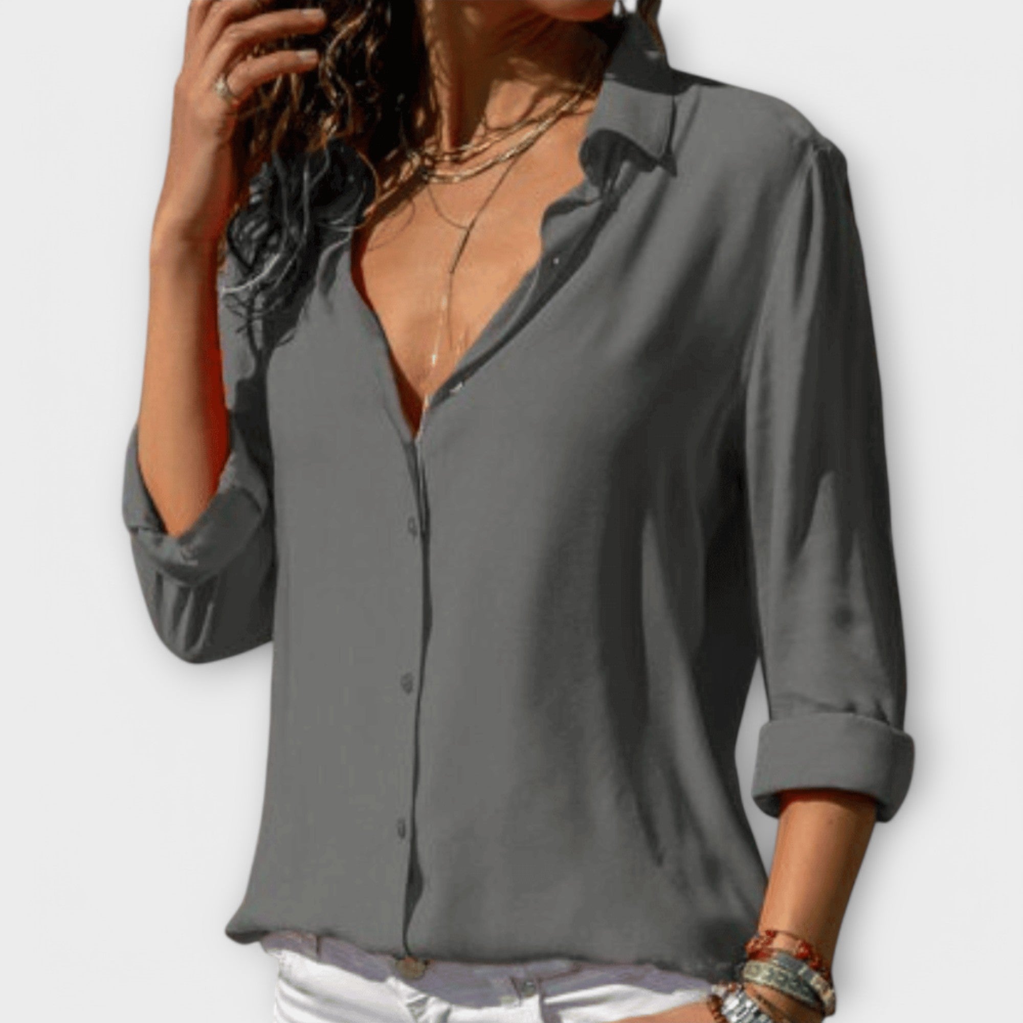 Blusa Perfecta de Tejido Fluido para Mujer | Kamilly
