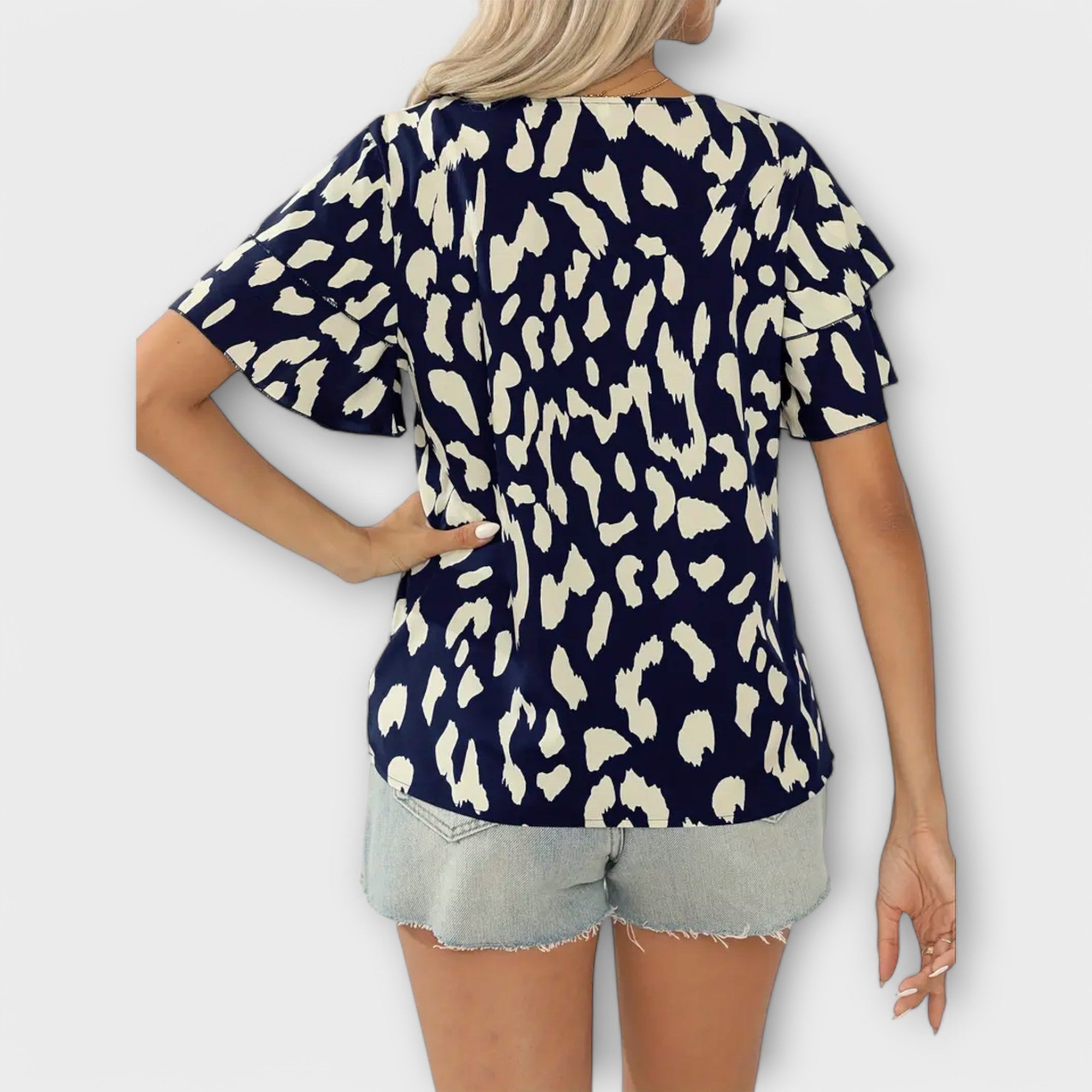 Blusa Básica de Escote Redondo para Mujer | Lisa