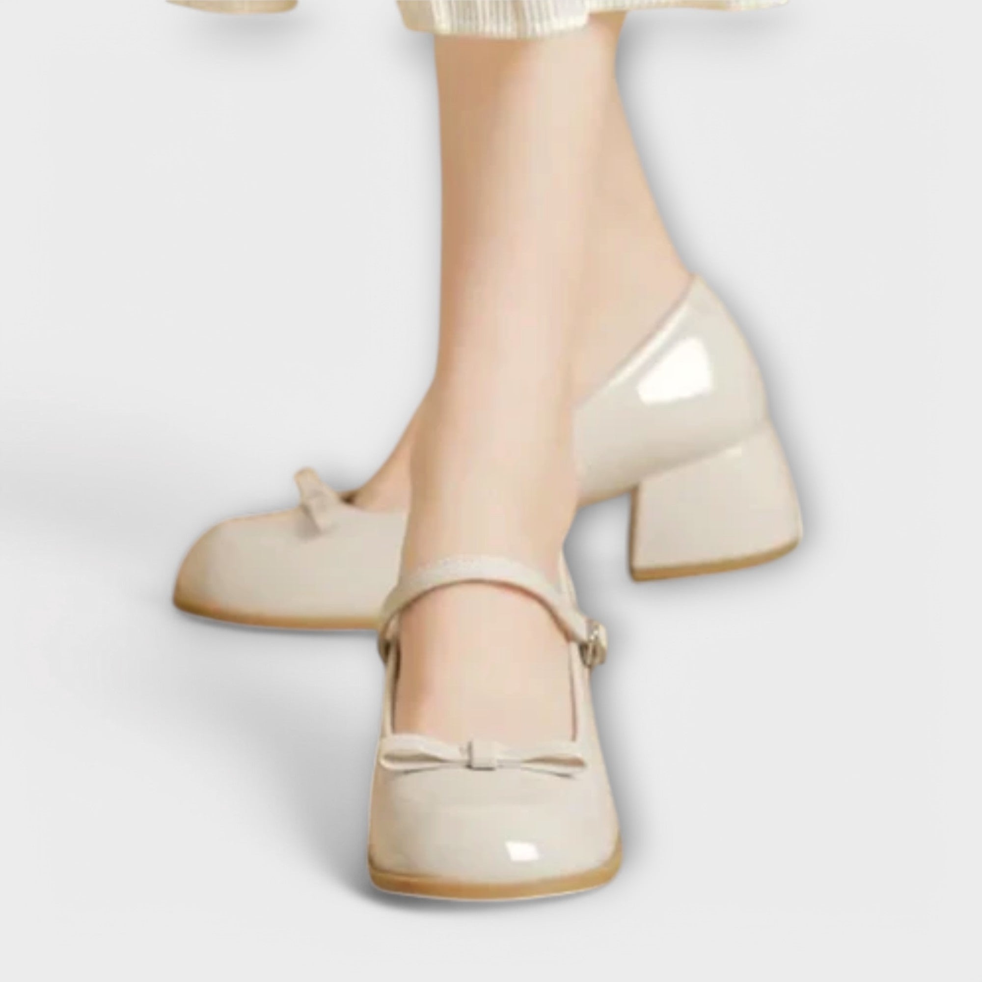 Zapatos Mary Jane con Tacón de Piel | Jane