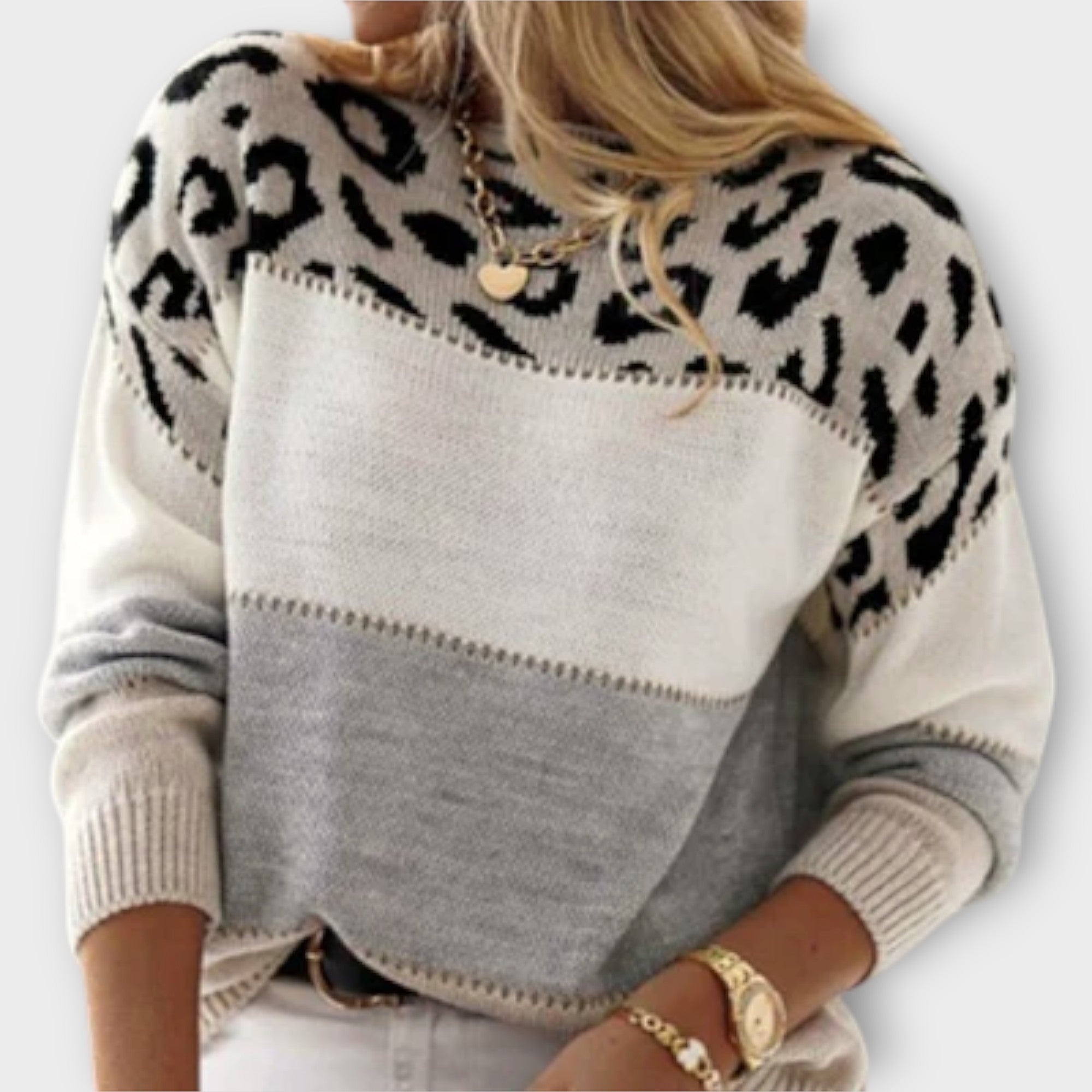 Jersey de Punto con Diseño de León | Sudadera
