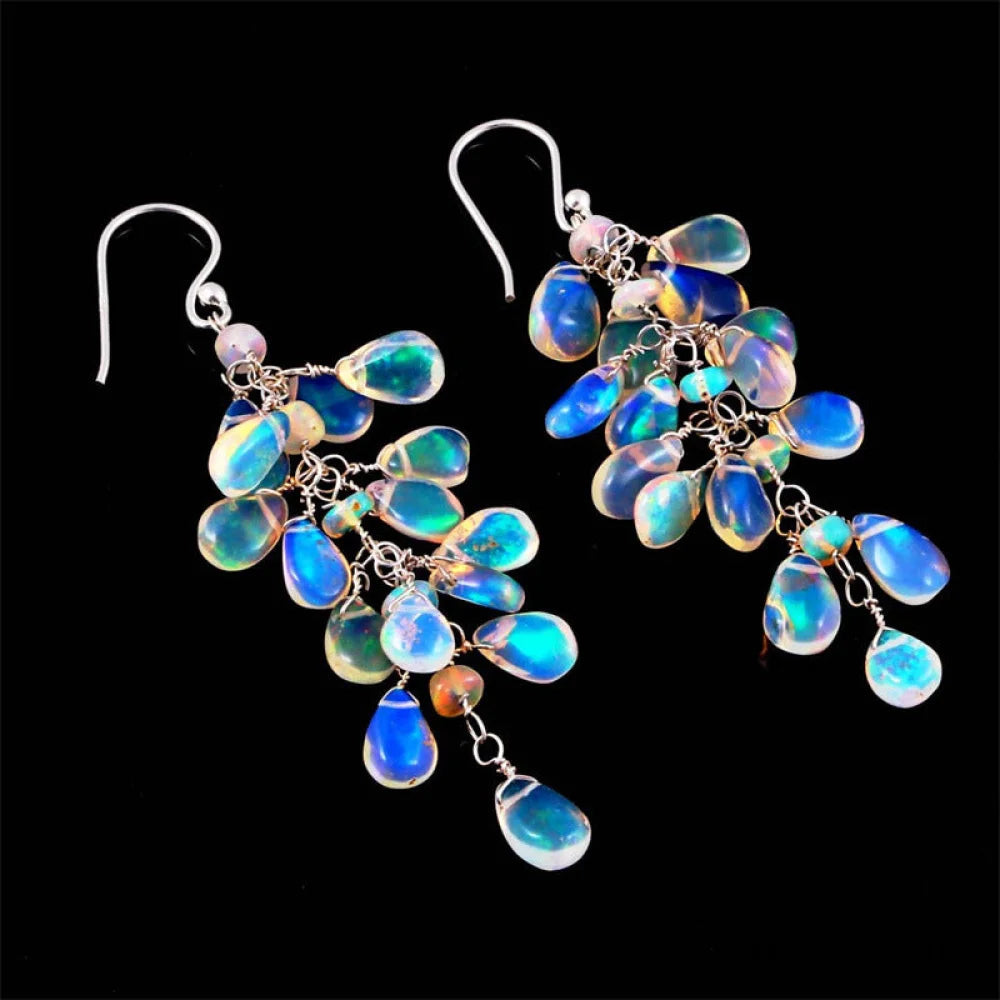 Pendientes de Piedra Luna Natural | Yumi