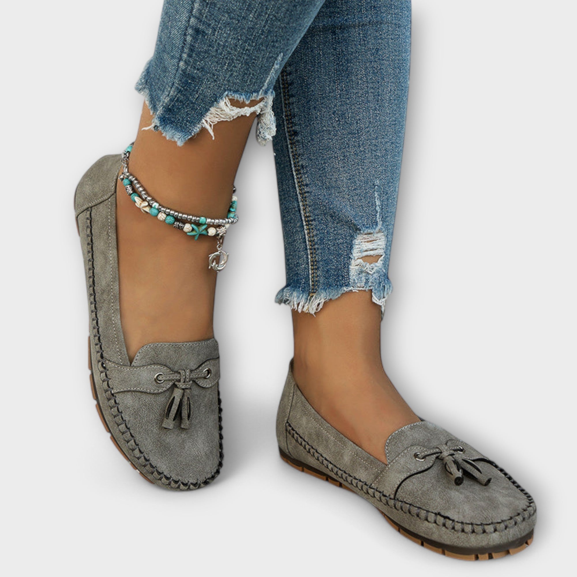 Mocasines de Piel con Plataforma para Mujer | Ori