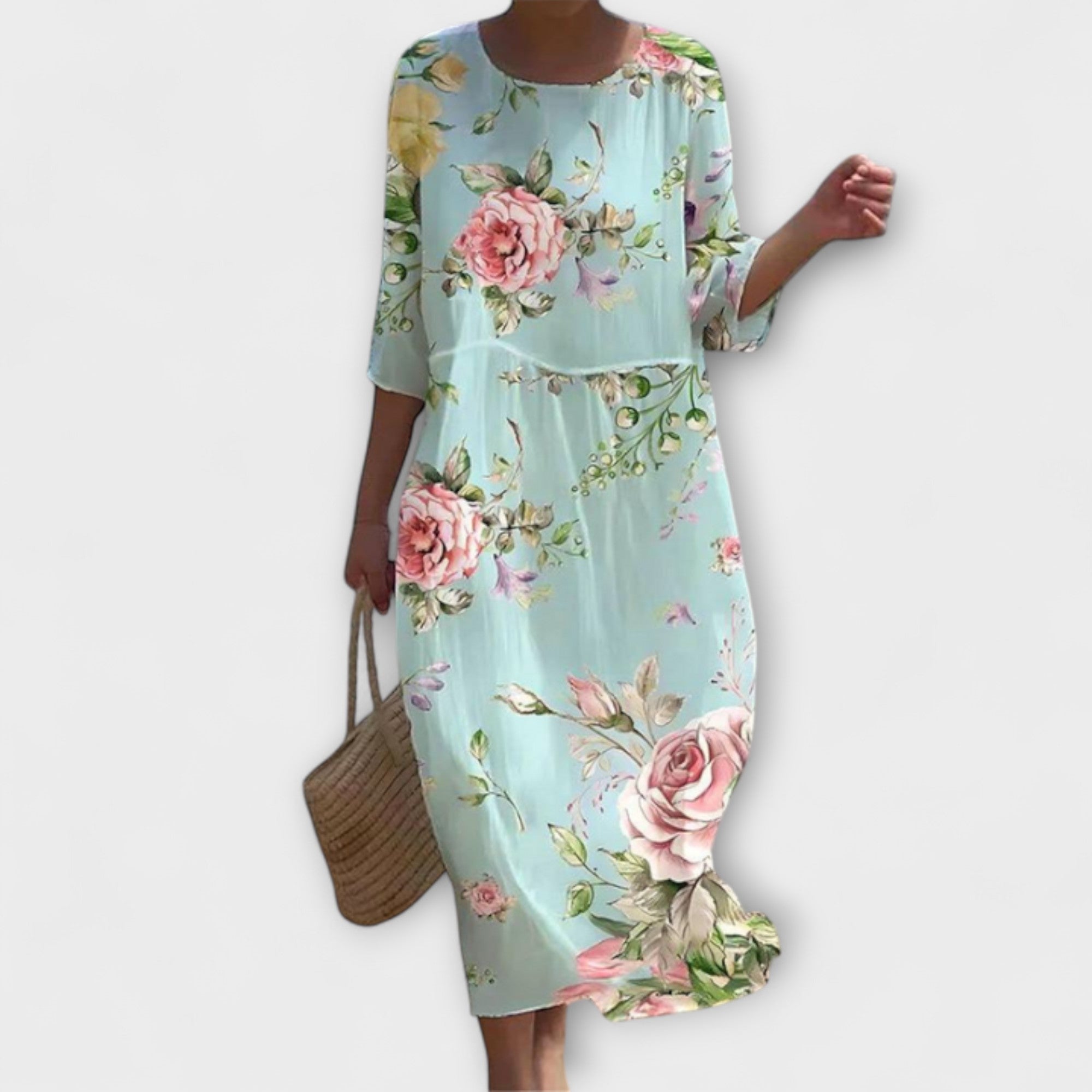 Vestido Largo de Flores para Mujer | Rixa