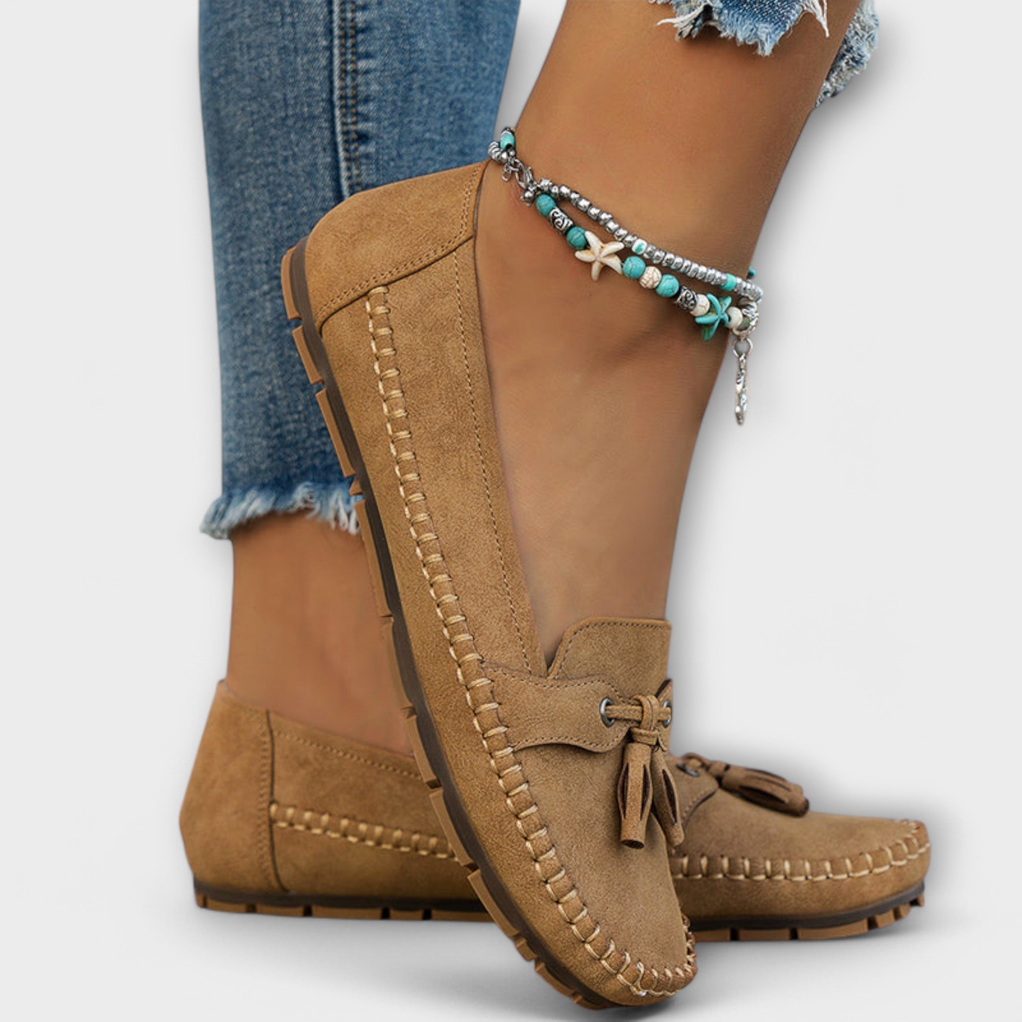 Mocasines de Piel con Plataforma para Mujer | Ori