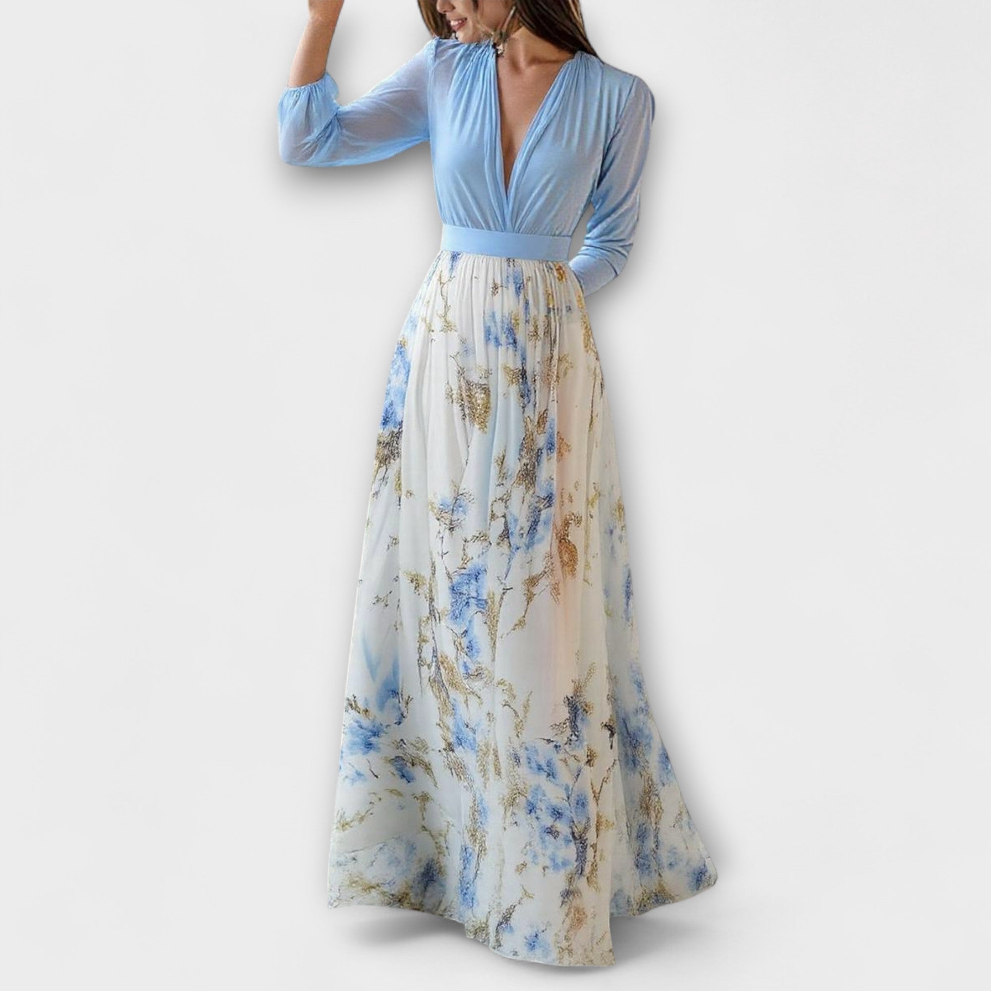 Vestido Largo Floral Harper para Mujer | Elena