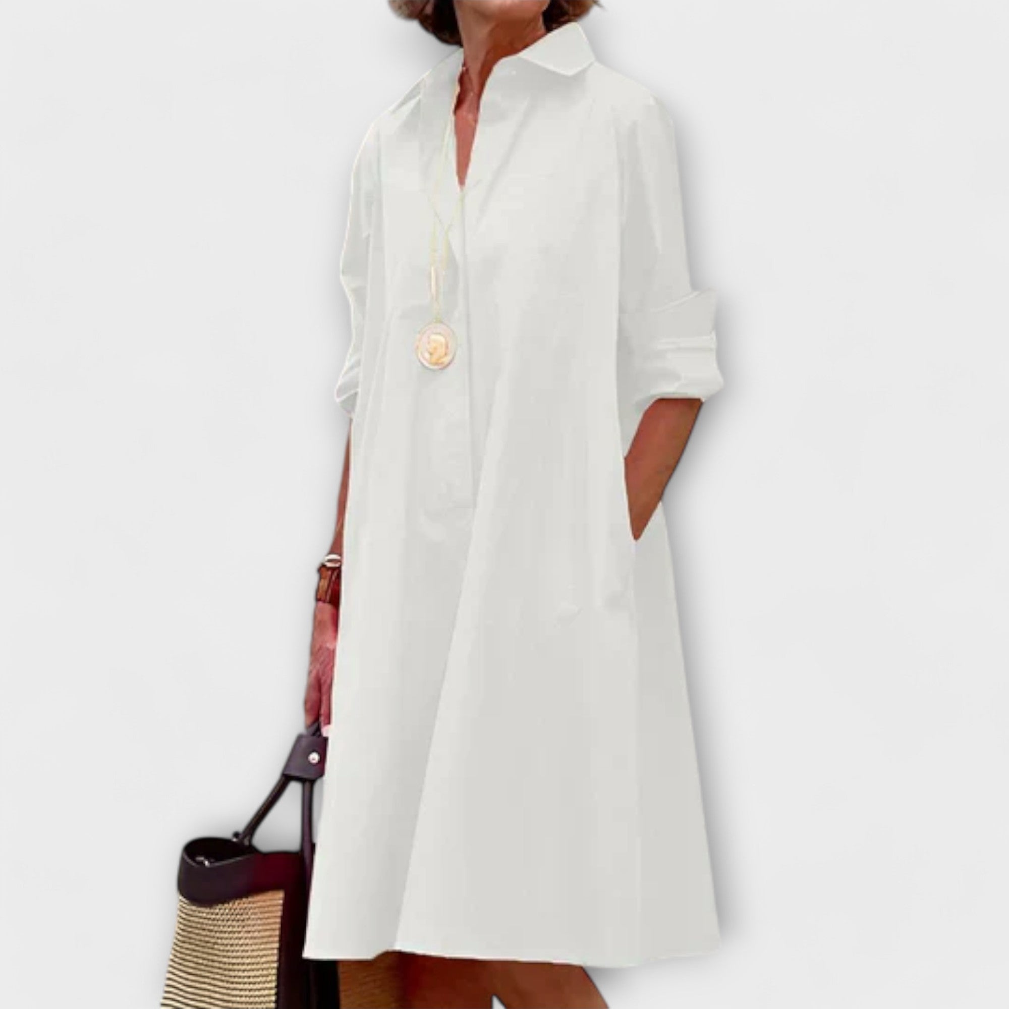 Vestido Camisero Midi para Mujer | Zexo