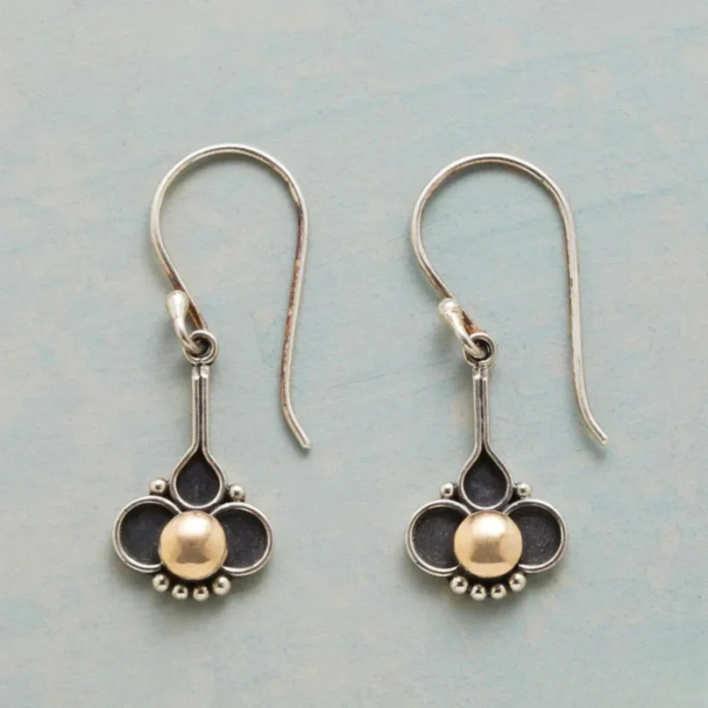 Pendientes de Plata con Perla y Trébol | Sora