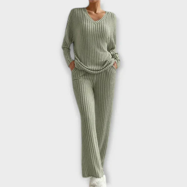 Conjunto Loungewear de Punto Canalé para Mujer | Samantha