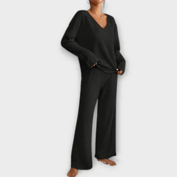 Conjunto Loungewear de Punto Canalé para Mujer | Samantha