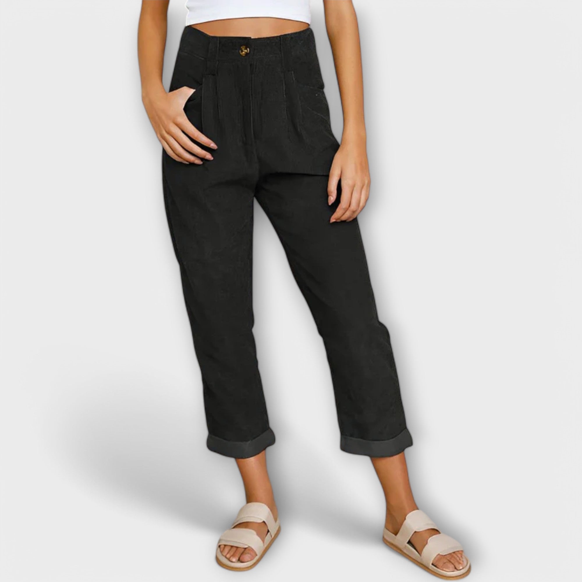 Pantalones de Pana de Pernera Ancha | Kyra