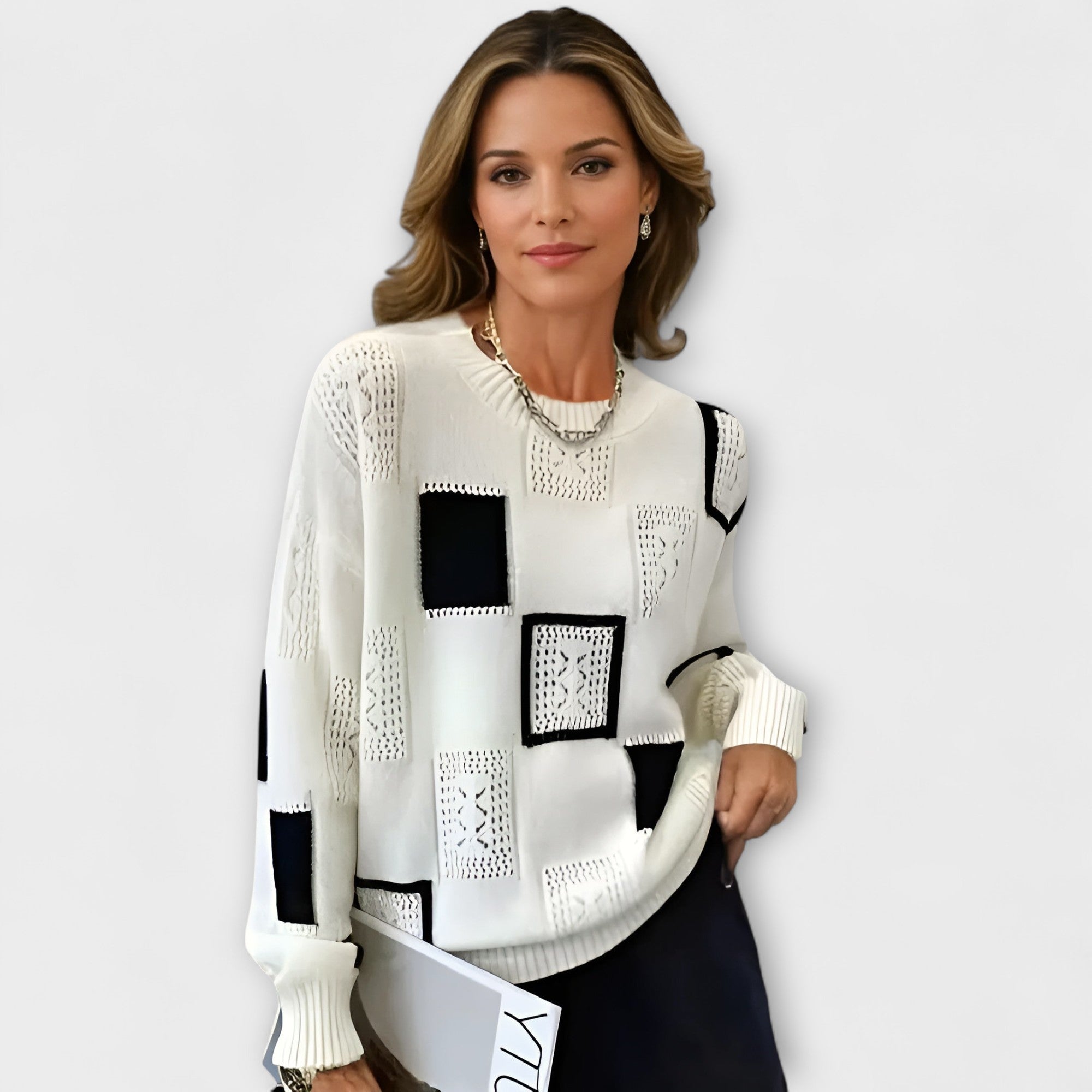Jersey de Punto Favorecedor con Cuello en V Reya | Susi