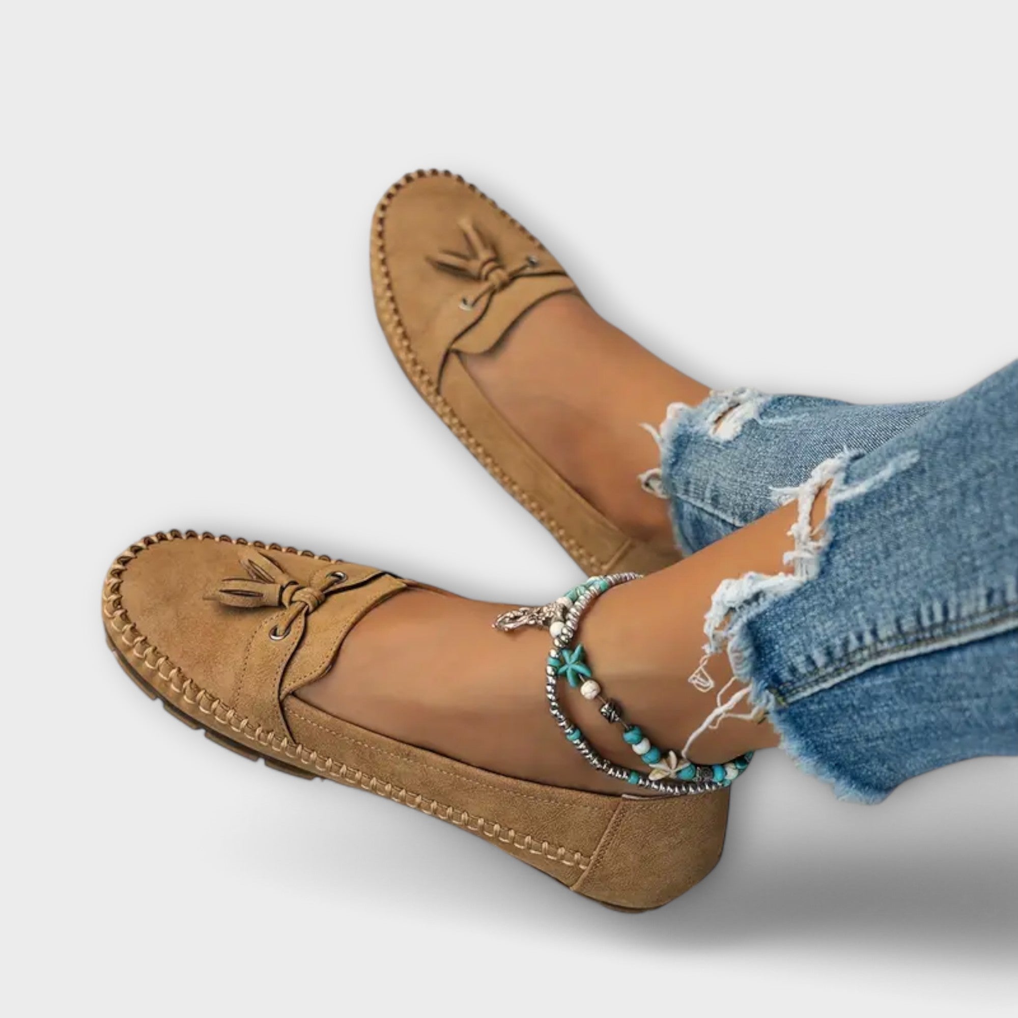 Mocasines de Piel con Plataforma para Mujer | Ori