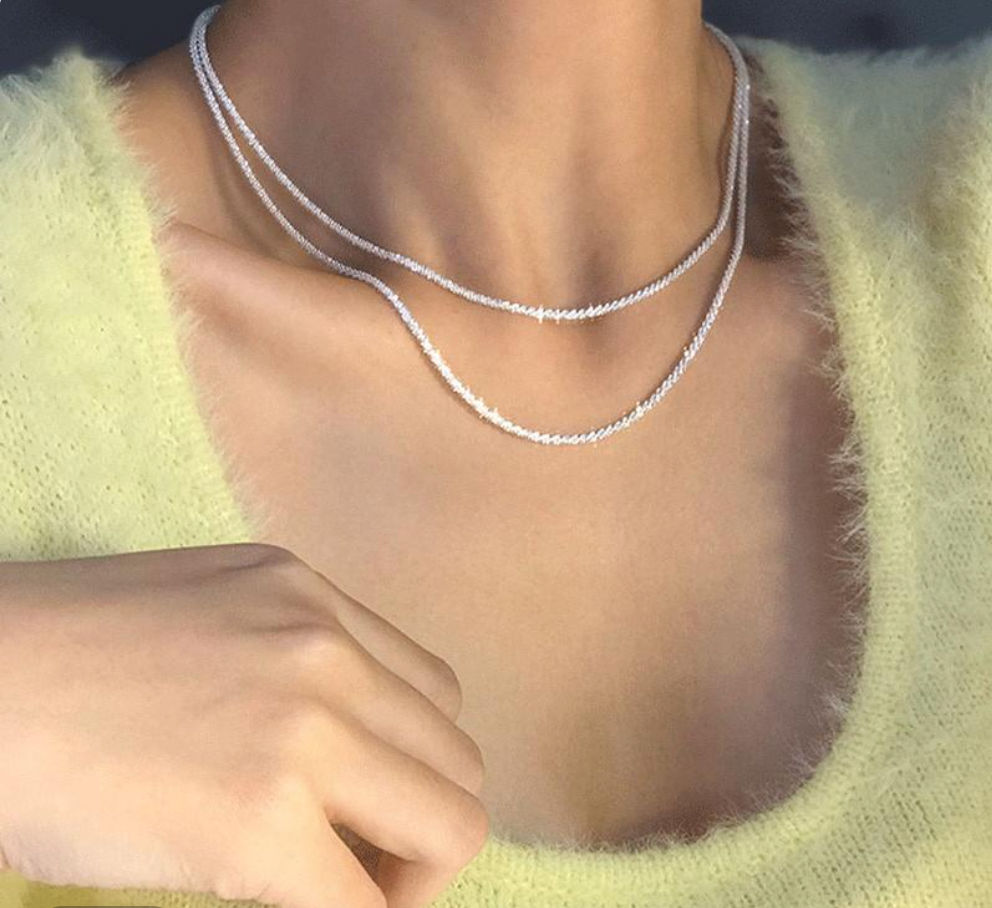 Set de Collares de Plata con Estrella y Luna | Maya