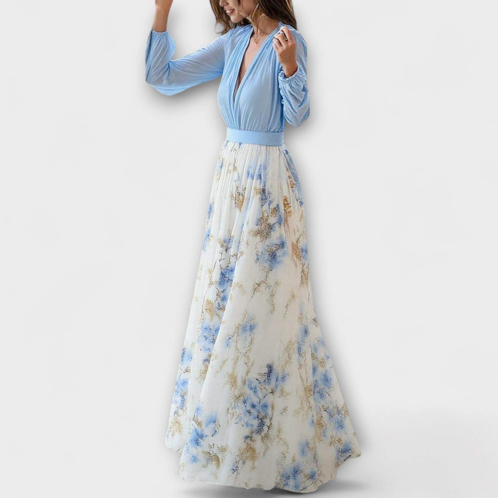 Vestido Largo Floral Harper para Mujer | Elena