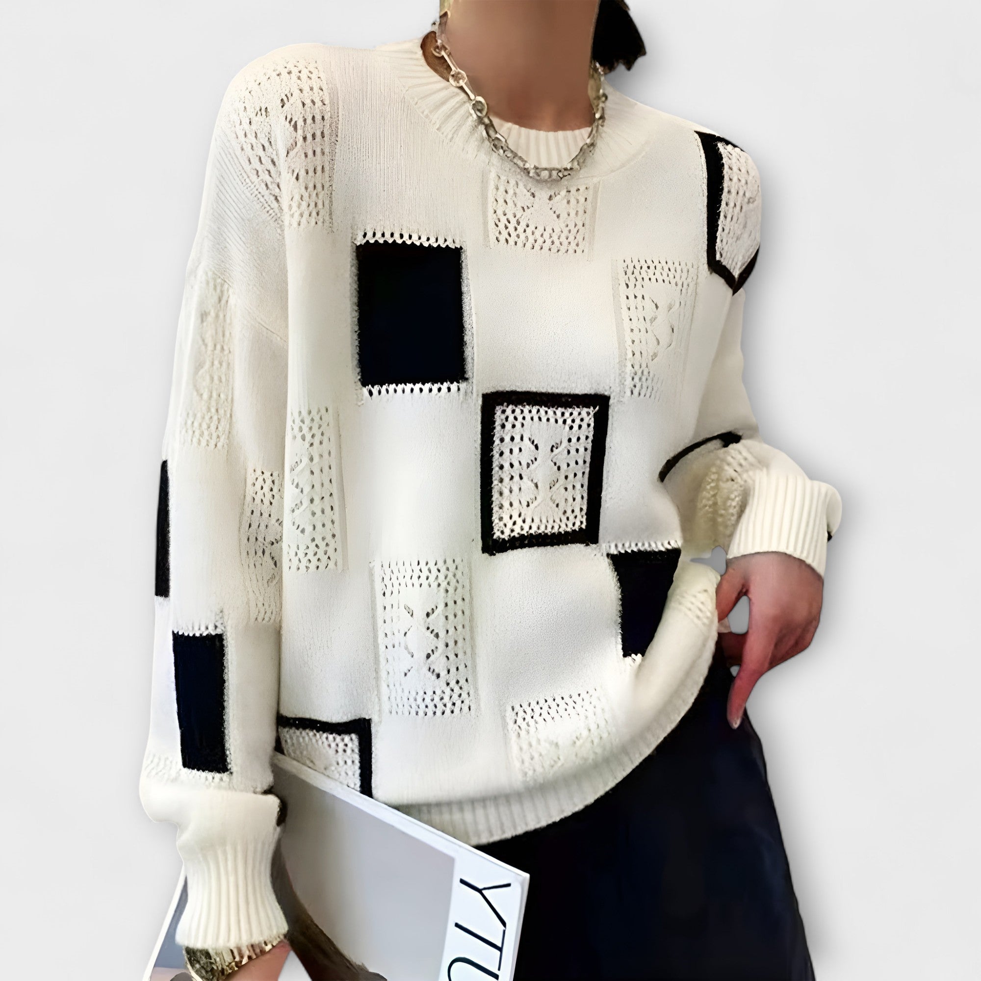 Jersey de Punto Favorecedor con Cuello en V Reya | Susi