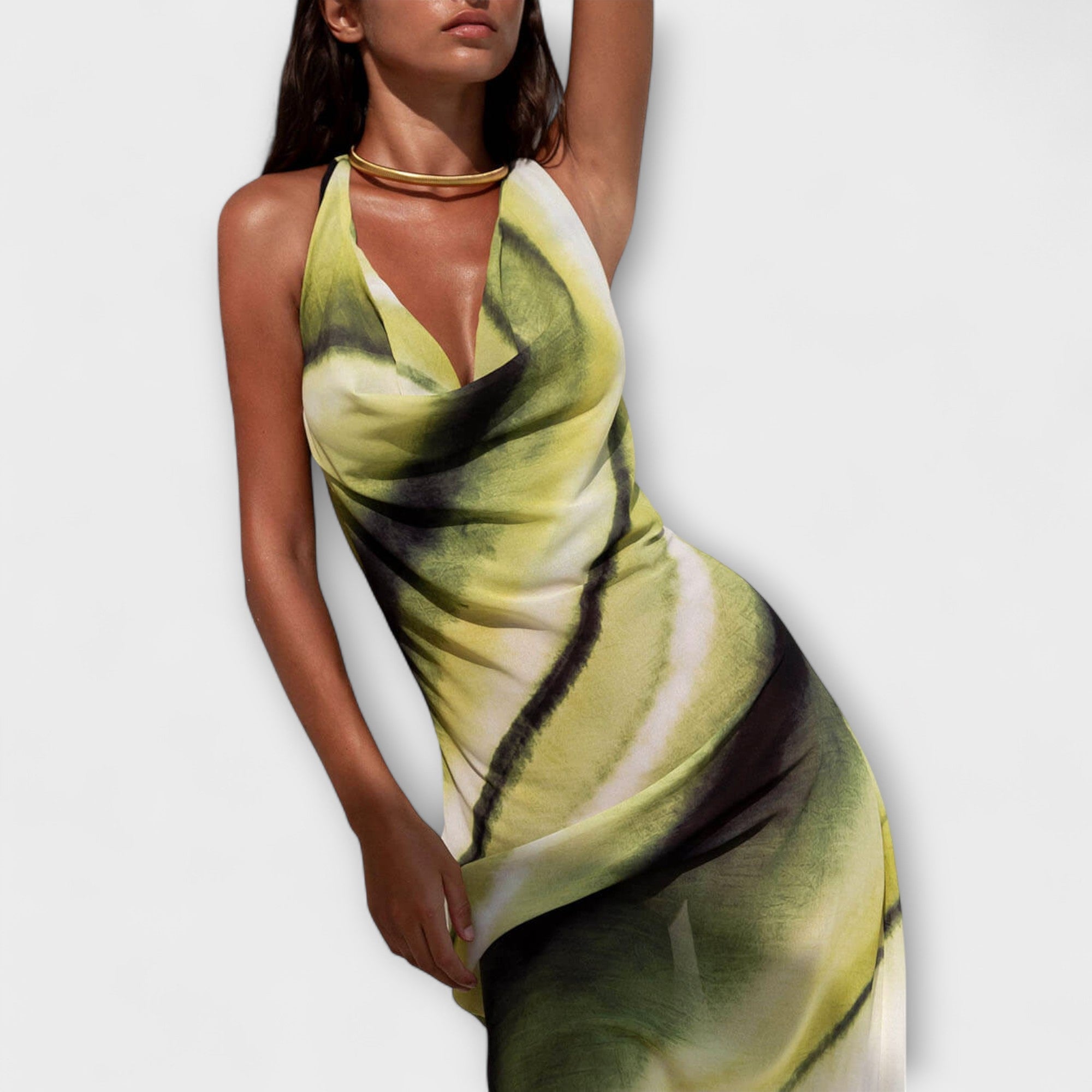 Vestido Largo Tie-Dye en Degradado | Maxi Vestido Bohemio de Verano