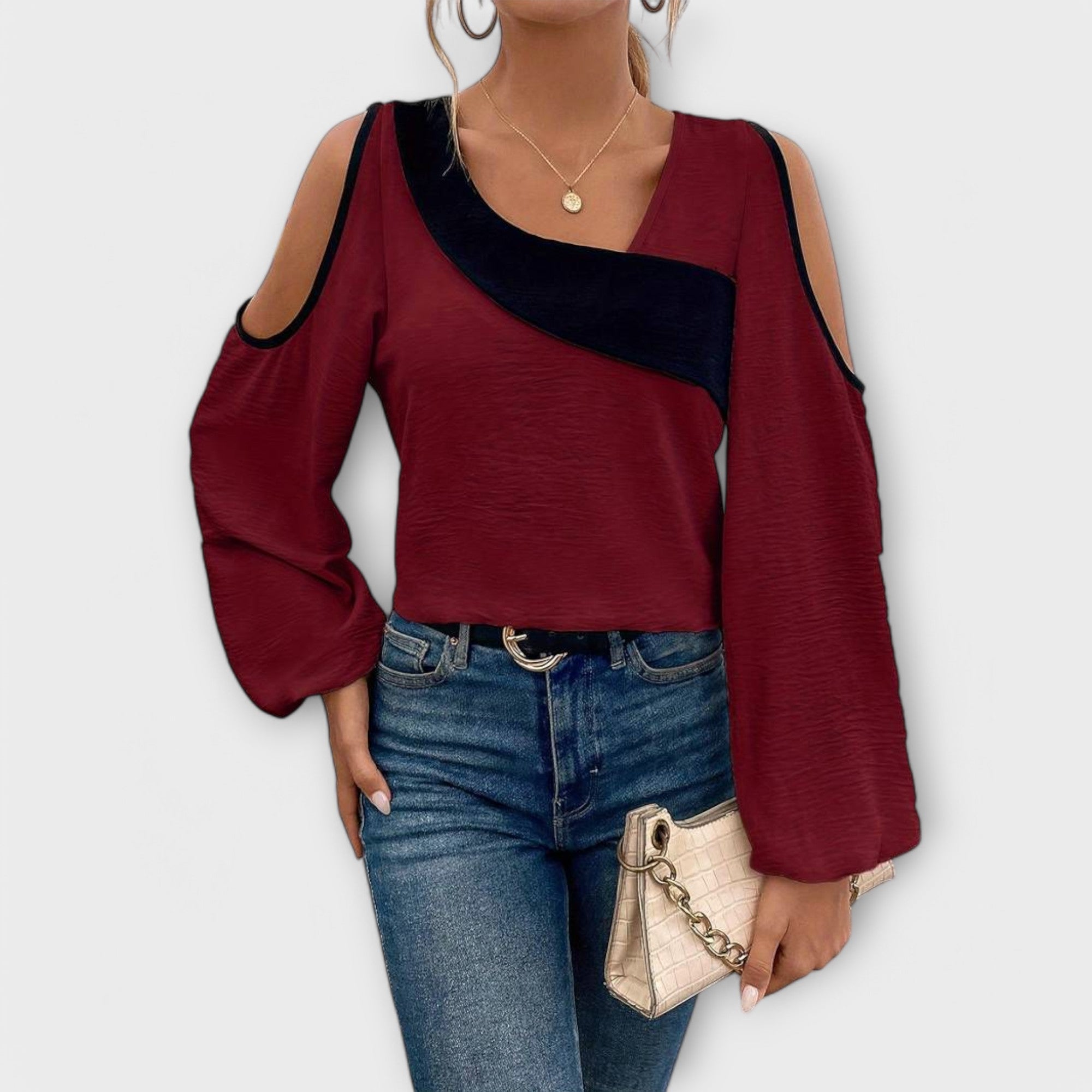 Blusa Elegante con Escote Cuadrado | Rani