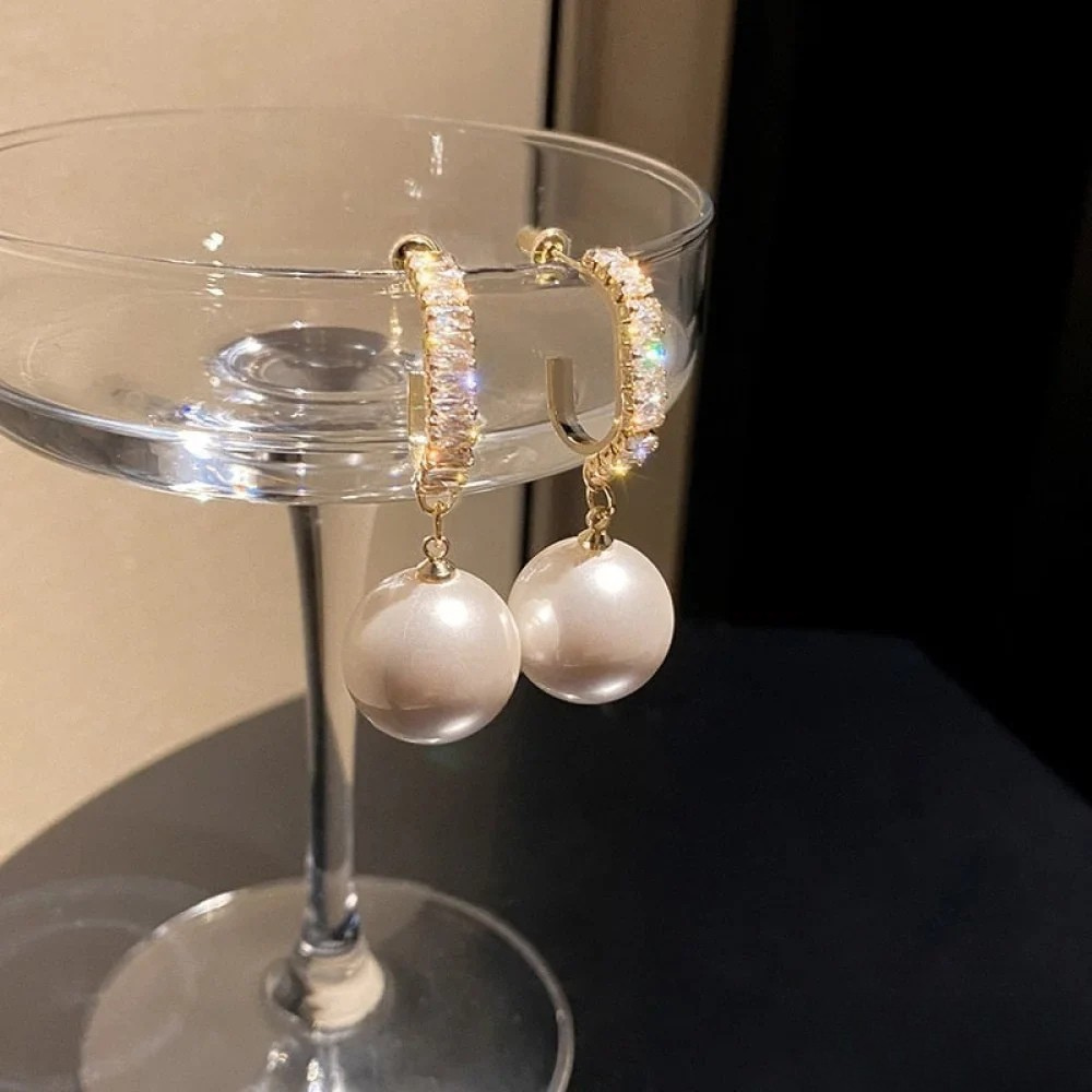 Pendientes de Perlas y Circonitas para Novia | Olli