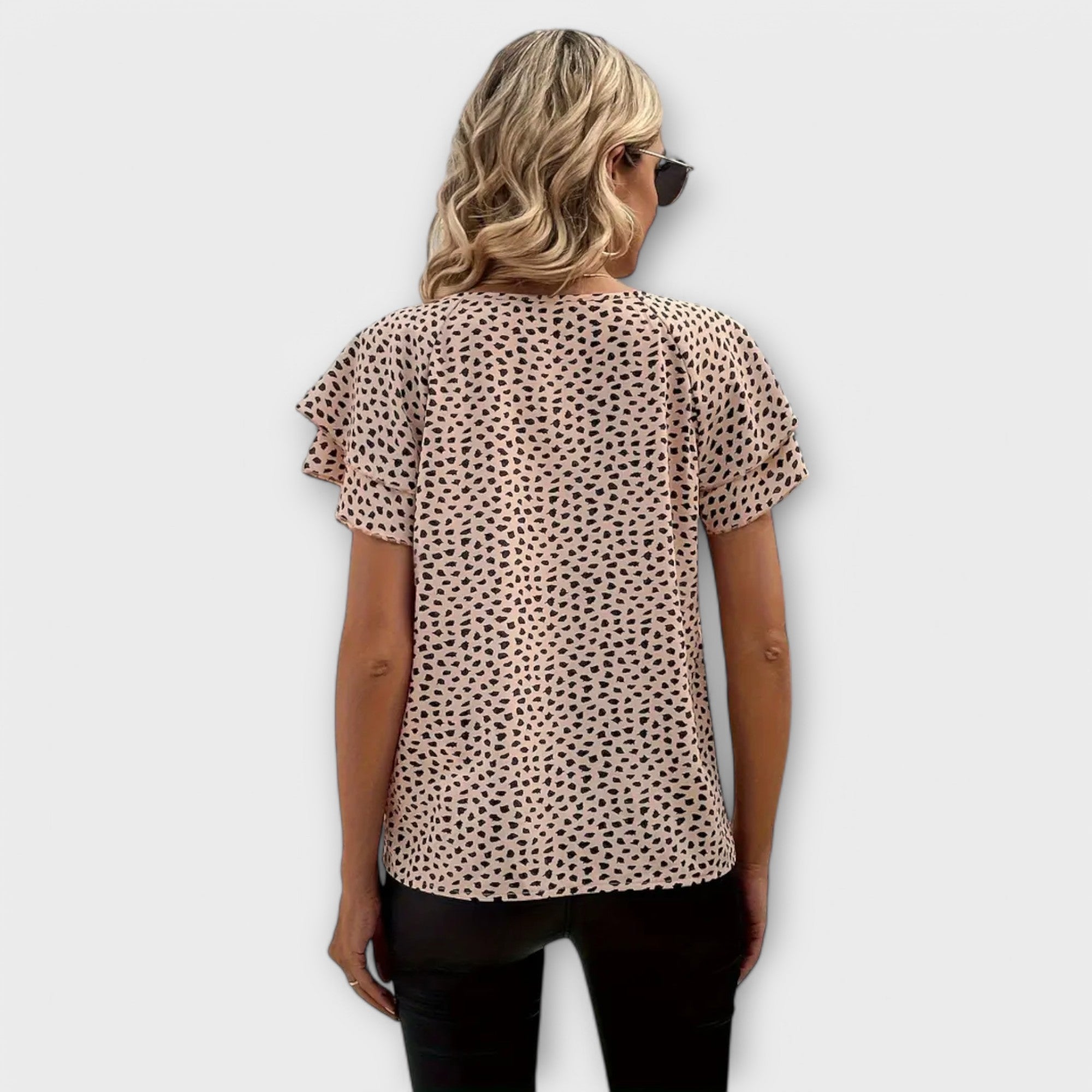 Blusa Estampada de Manga Larga para Mujer | Gabi