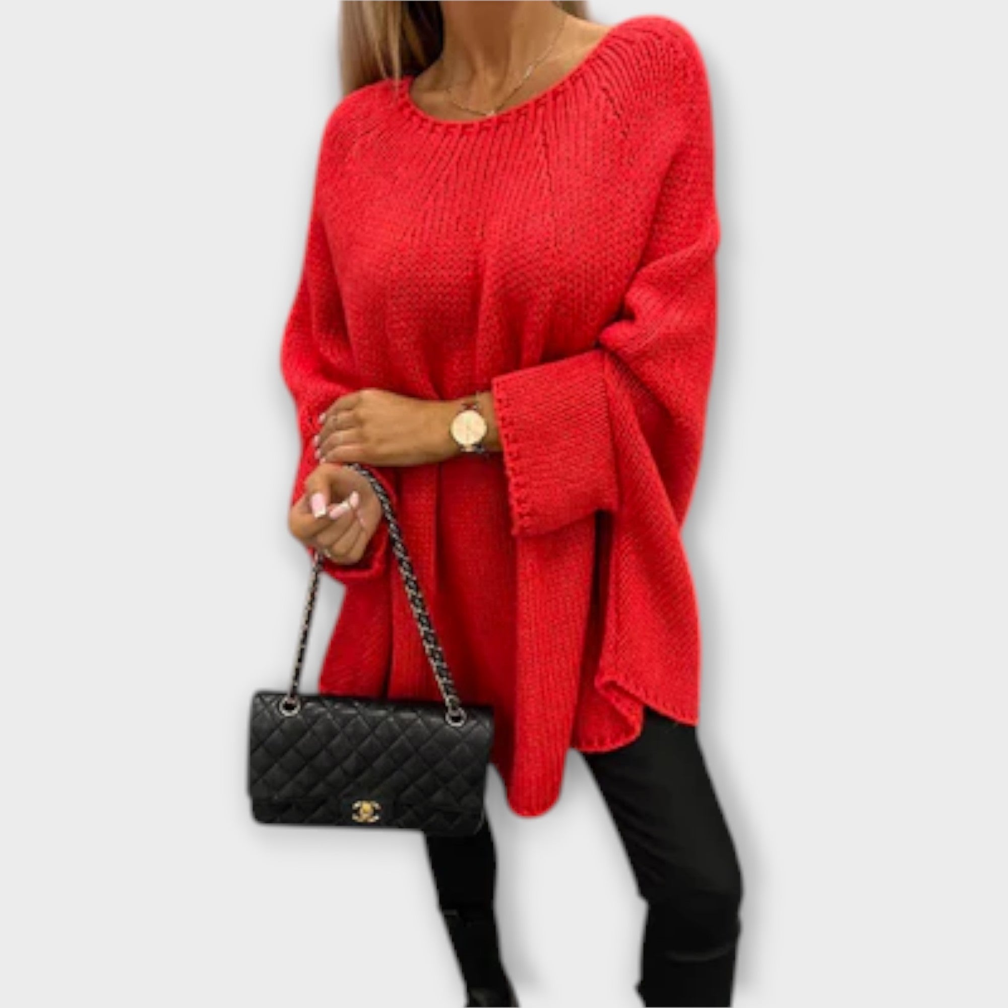 Jersey de Punto con Cuello Redondo para Mujer | Susan