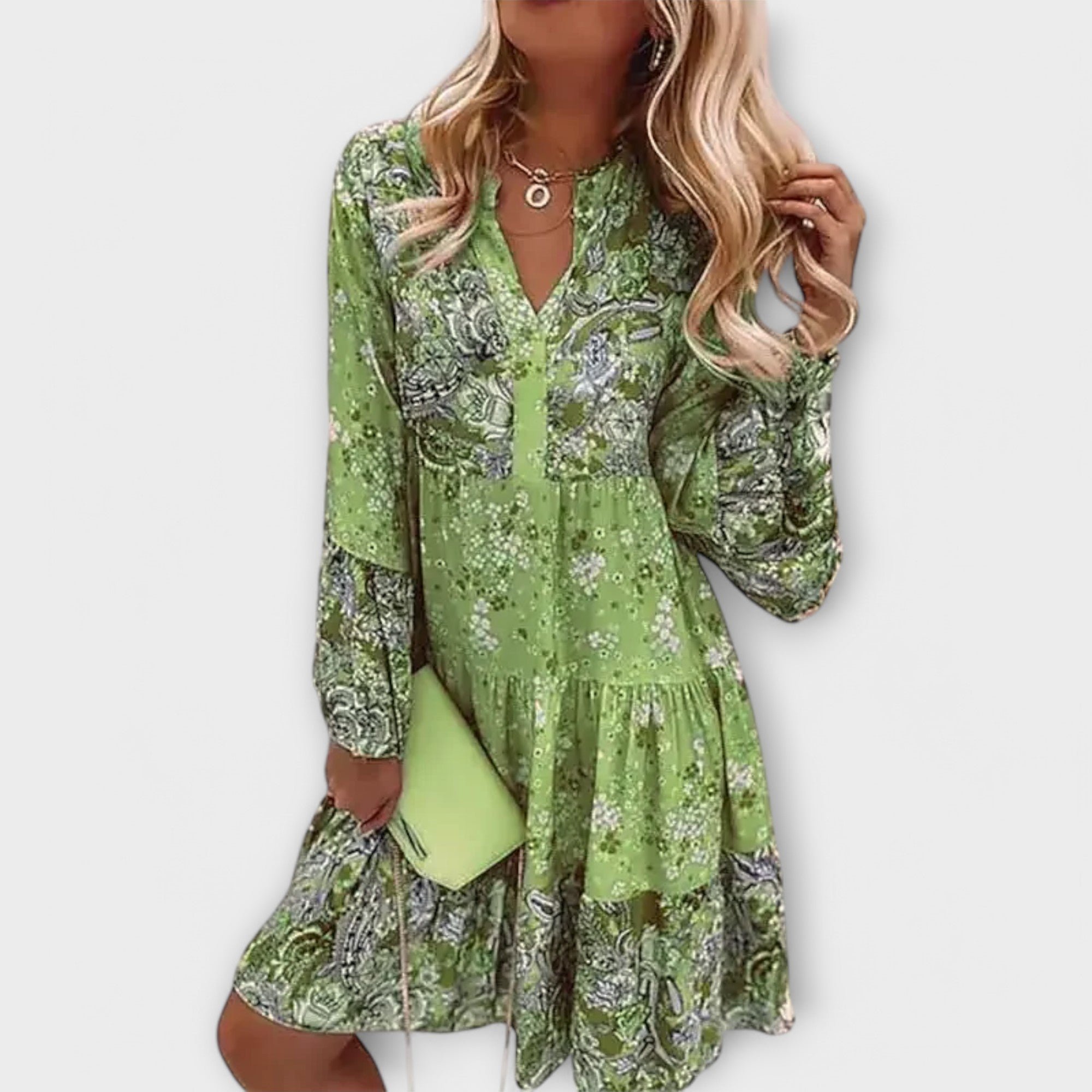 Vestido de Verano Bohemio con Corte en A Valer | Vicky