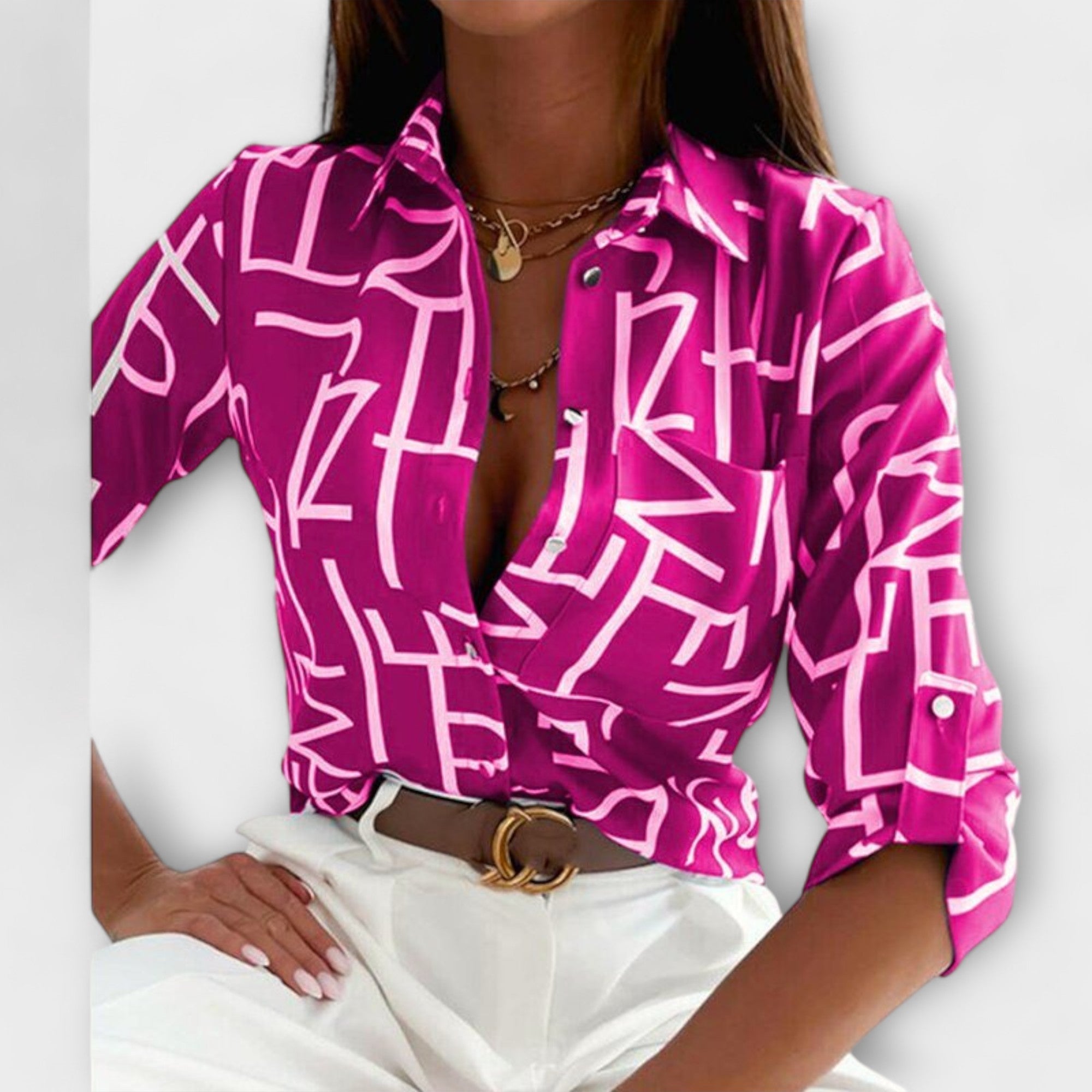 Camisa Clásica de Mujer con Cuello | Kani