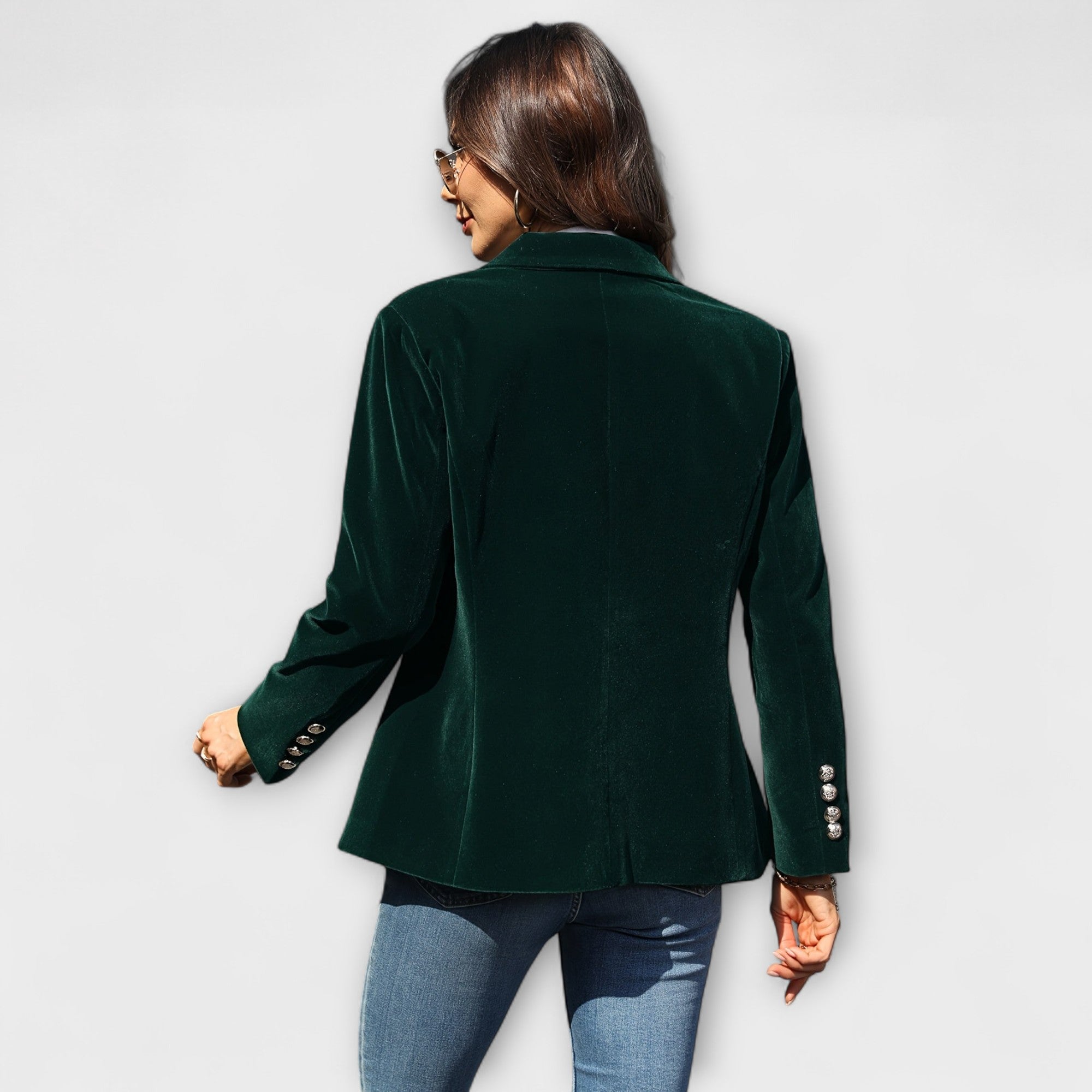 Blazer de Terciopelo Elegante para Mujer | Addison