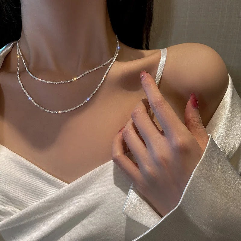 Set de Collares de Plata con Estrella y Luna | Maya