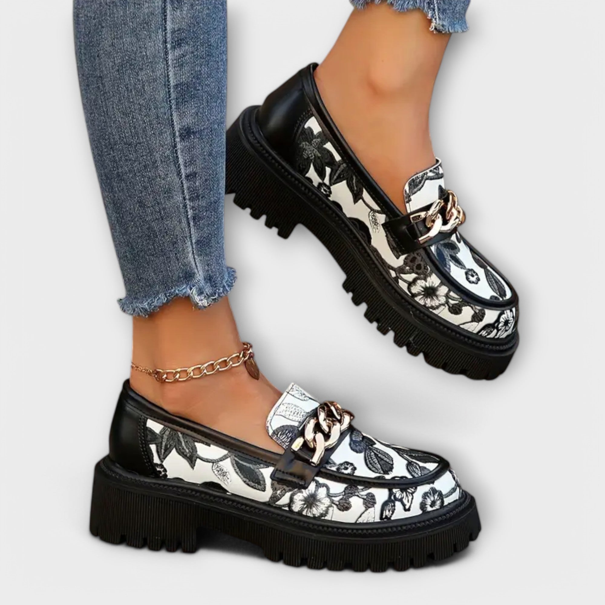Mocasines Retro de Piel para Mujer  | Sandra