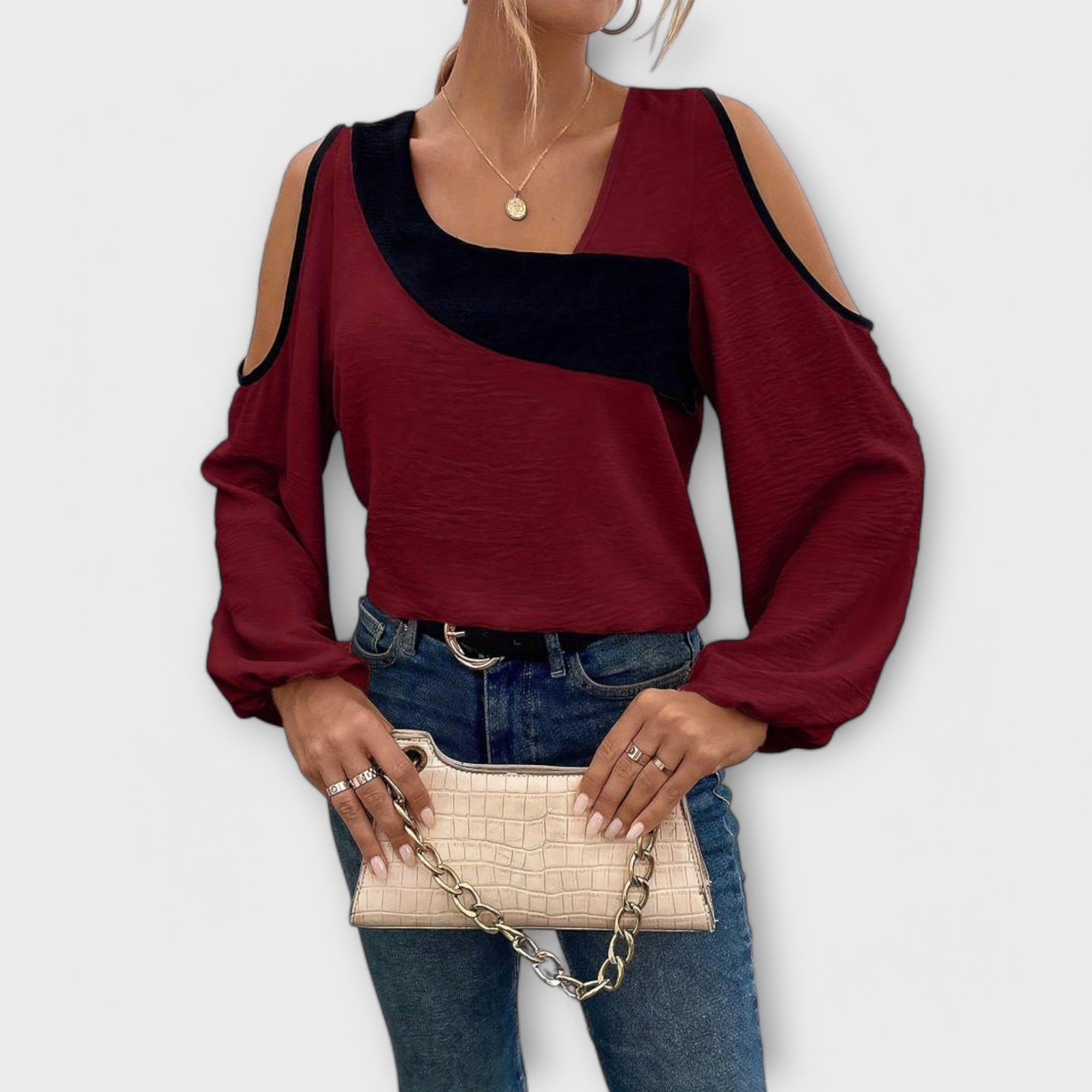 Blusa Elegante con Escote Cuadrado | Rani