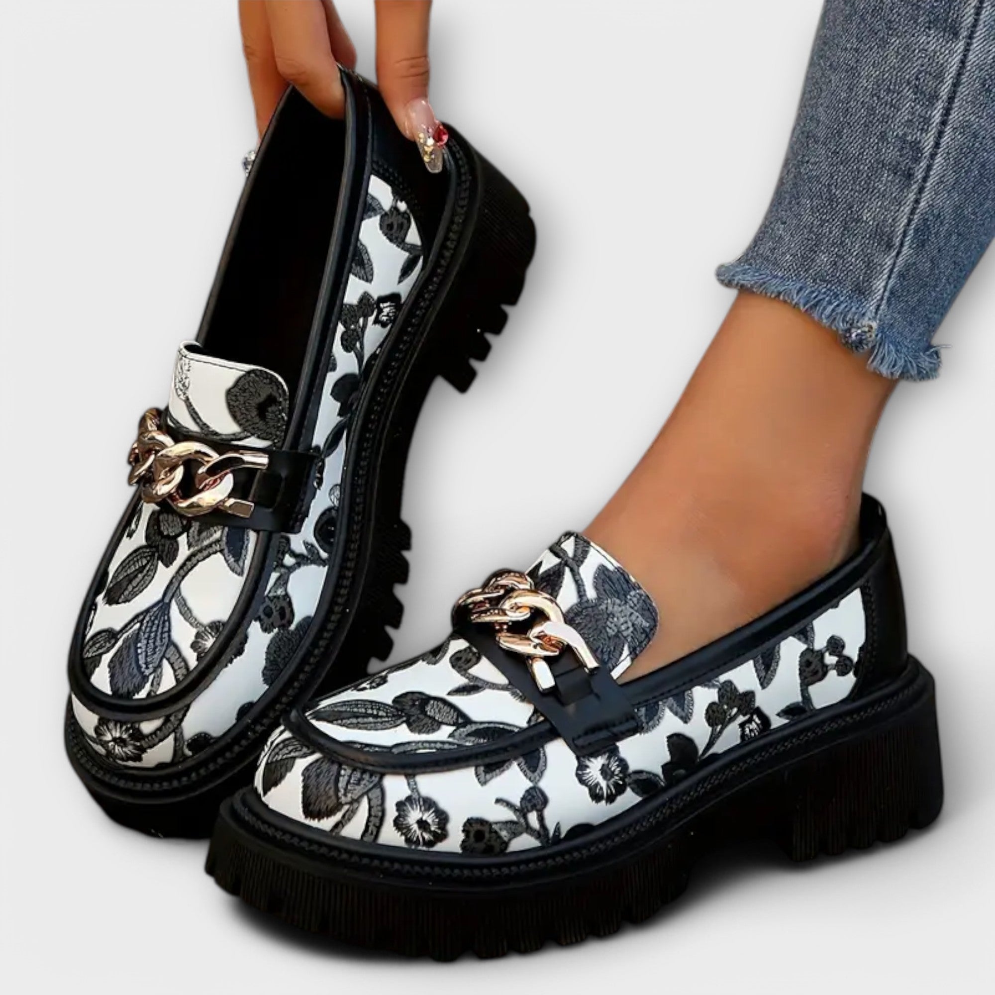 Mocasines Retro de Piel para Mujer  | Sandra