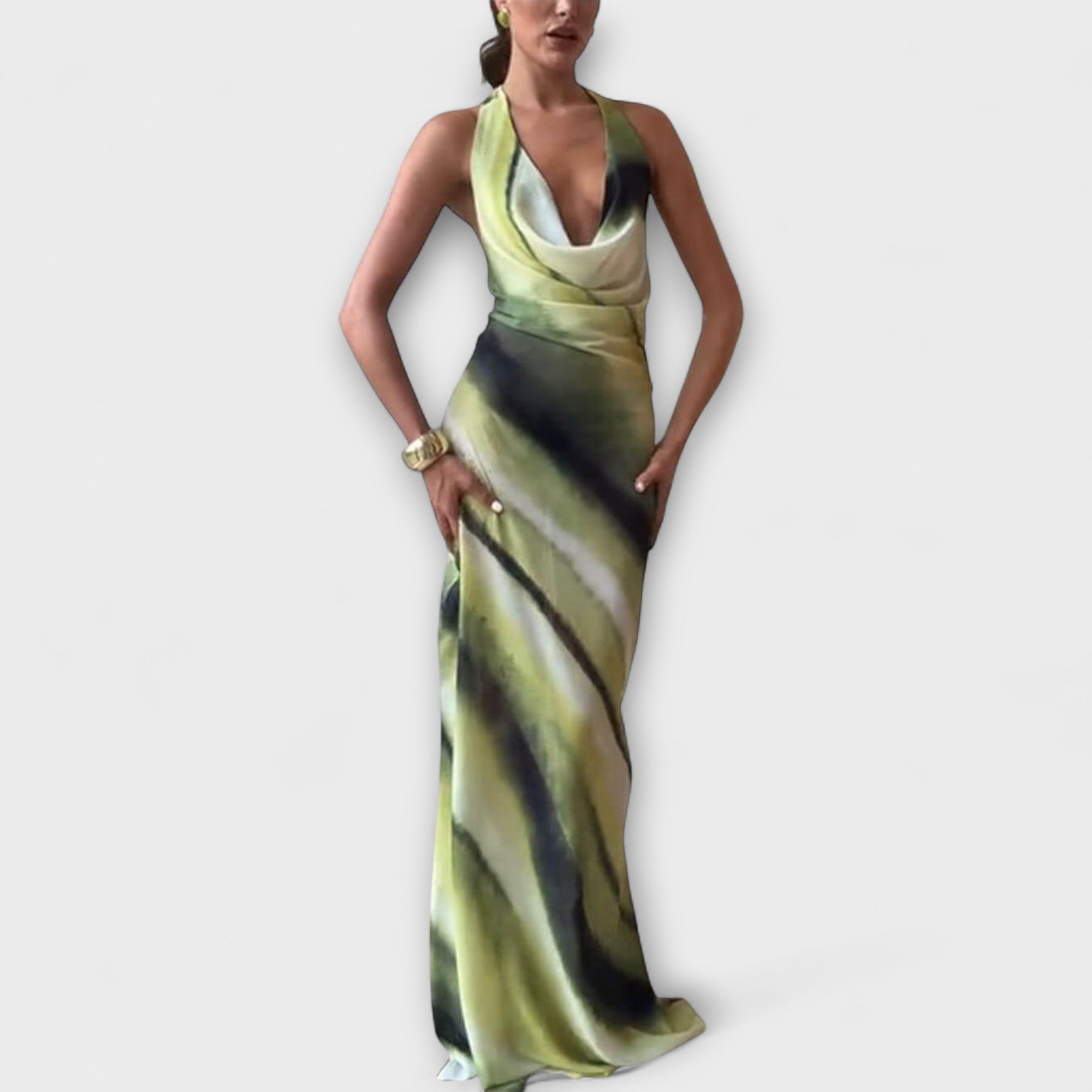 Vestido Largo Tie-Dye en Degradado | Maxi Vestido Bohemio de Verano