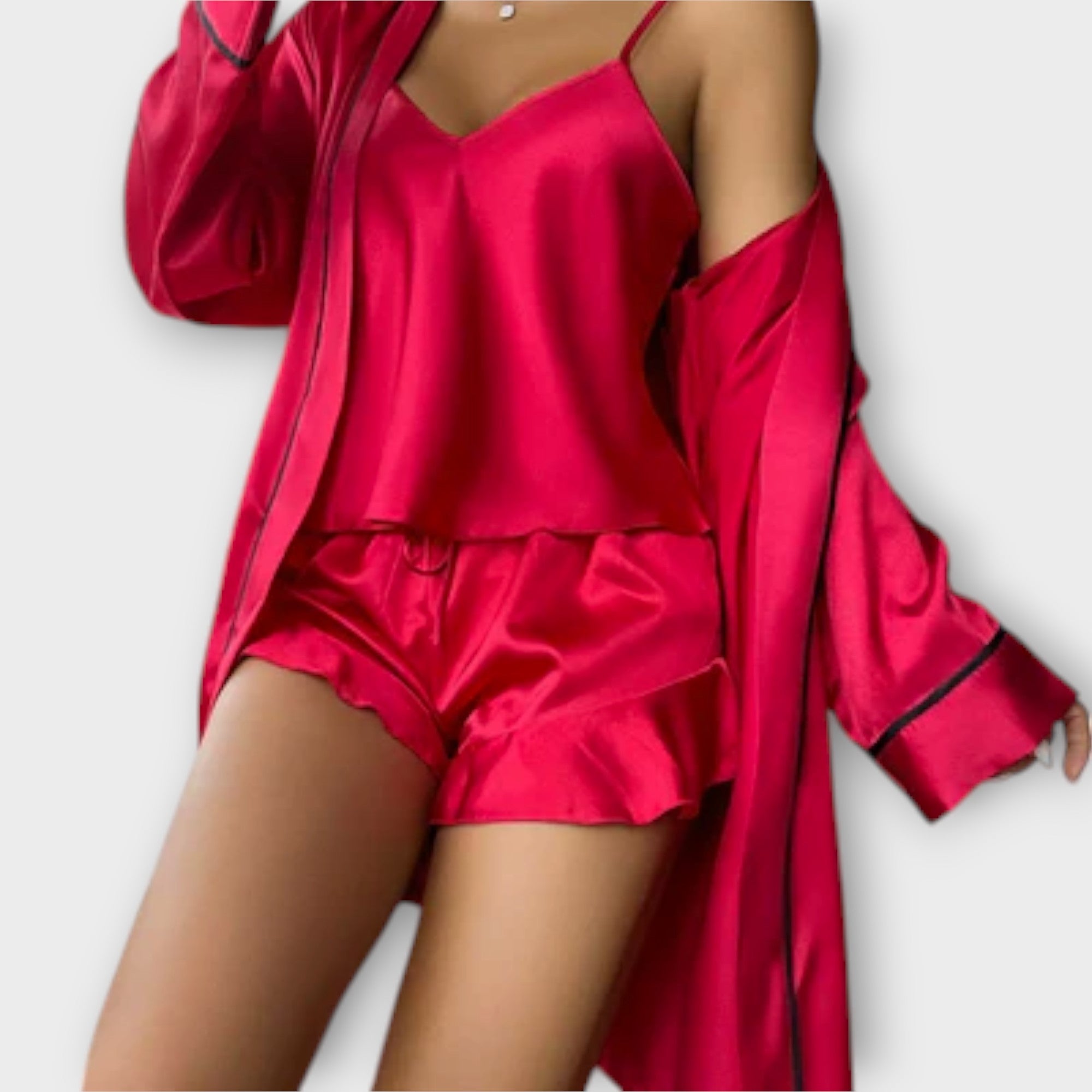 Pijama de 3 Piezas Cómodo para Mujer | Hellen