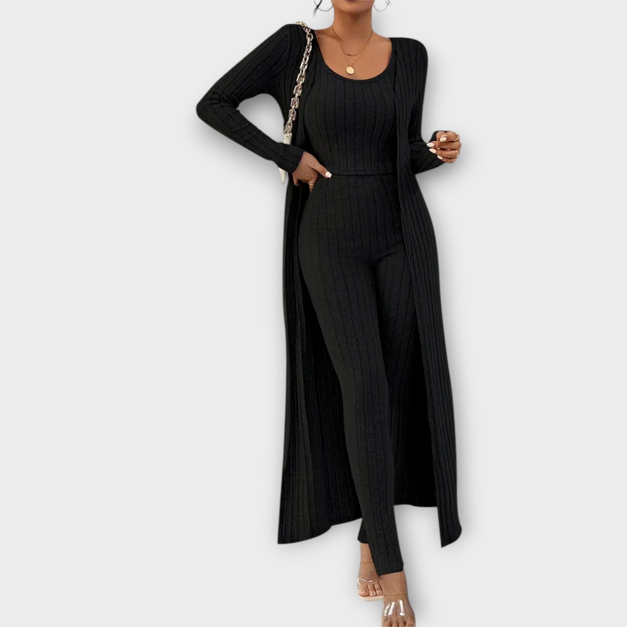 Conjunto de 3 Piezas para Mujer (Blazer, Top y Pantalón) | Tracy