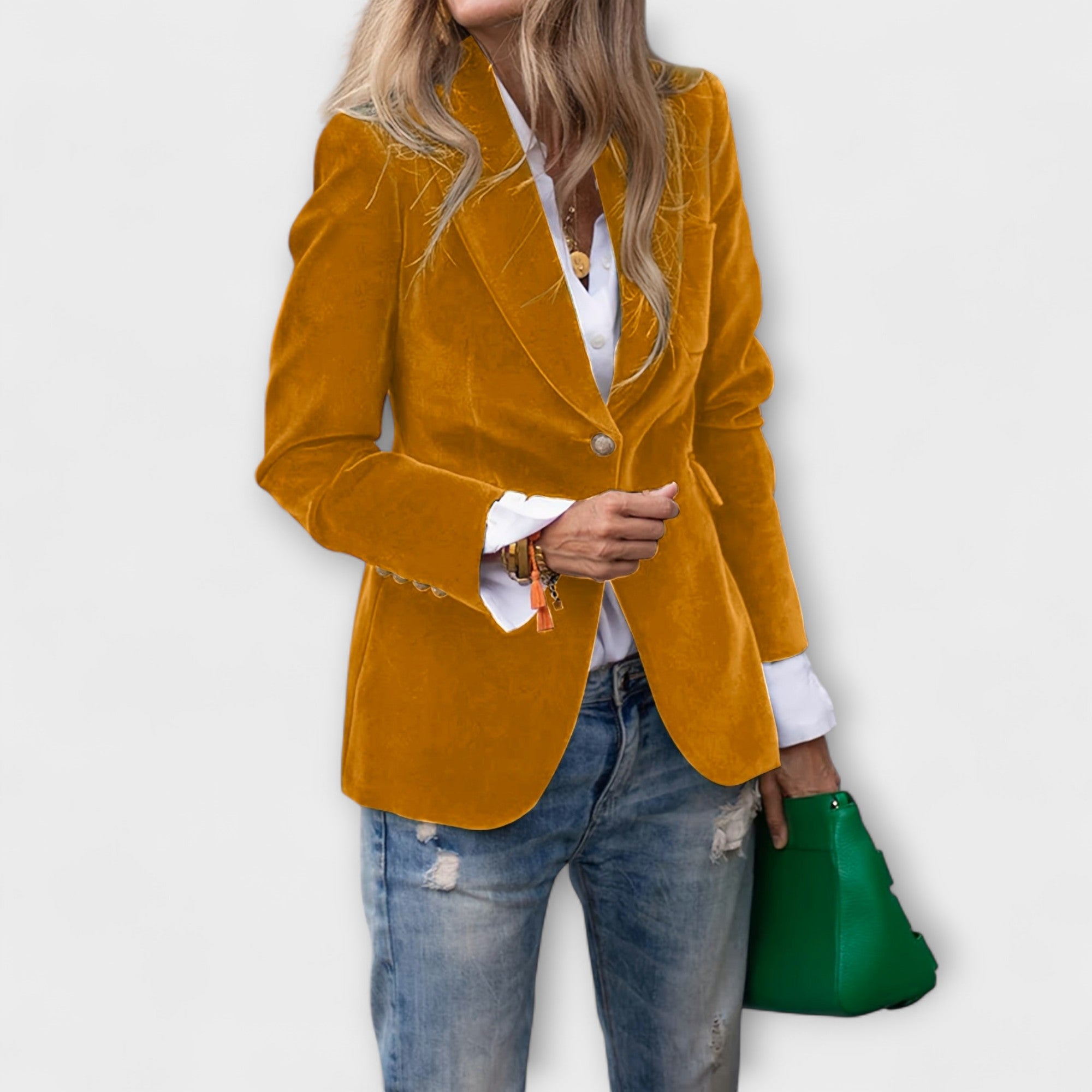 Blazer de Terciopelo Elegante para Mujer | Addison