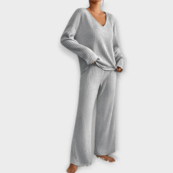 Conjunto Loungewear de Punto Canalé para Mujer | Samantha