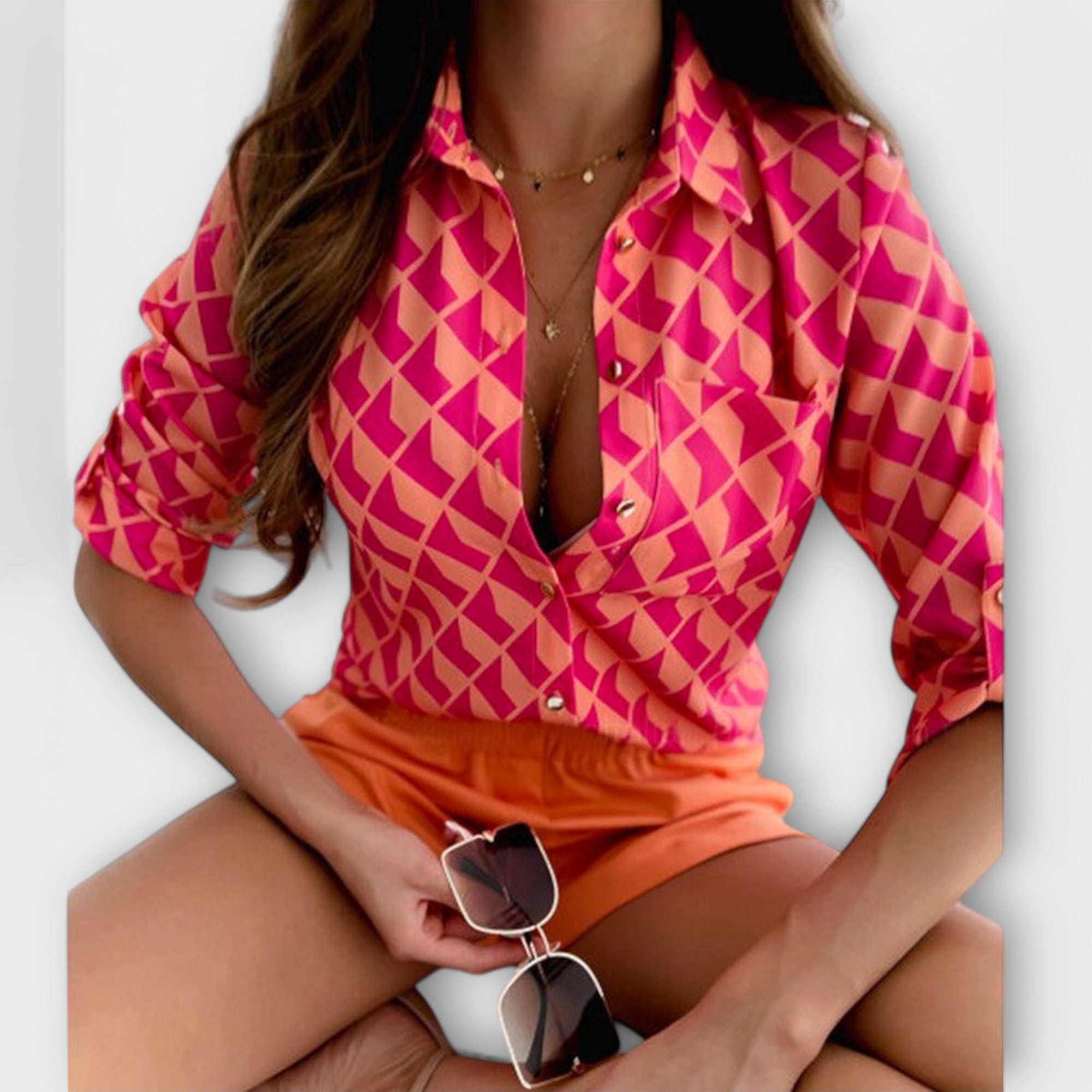 Camisa Clásica de Mujer con Cuello | Kani