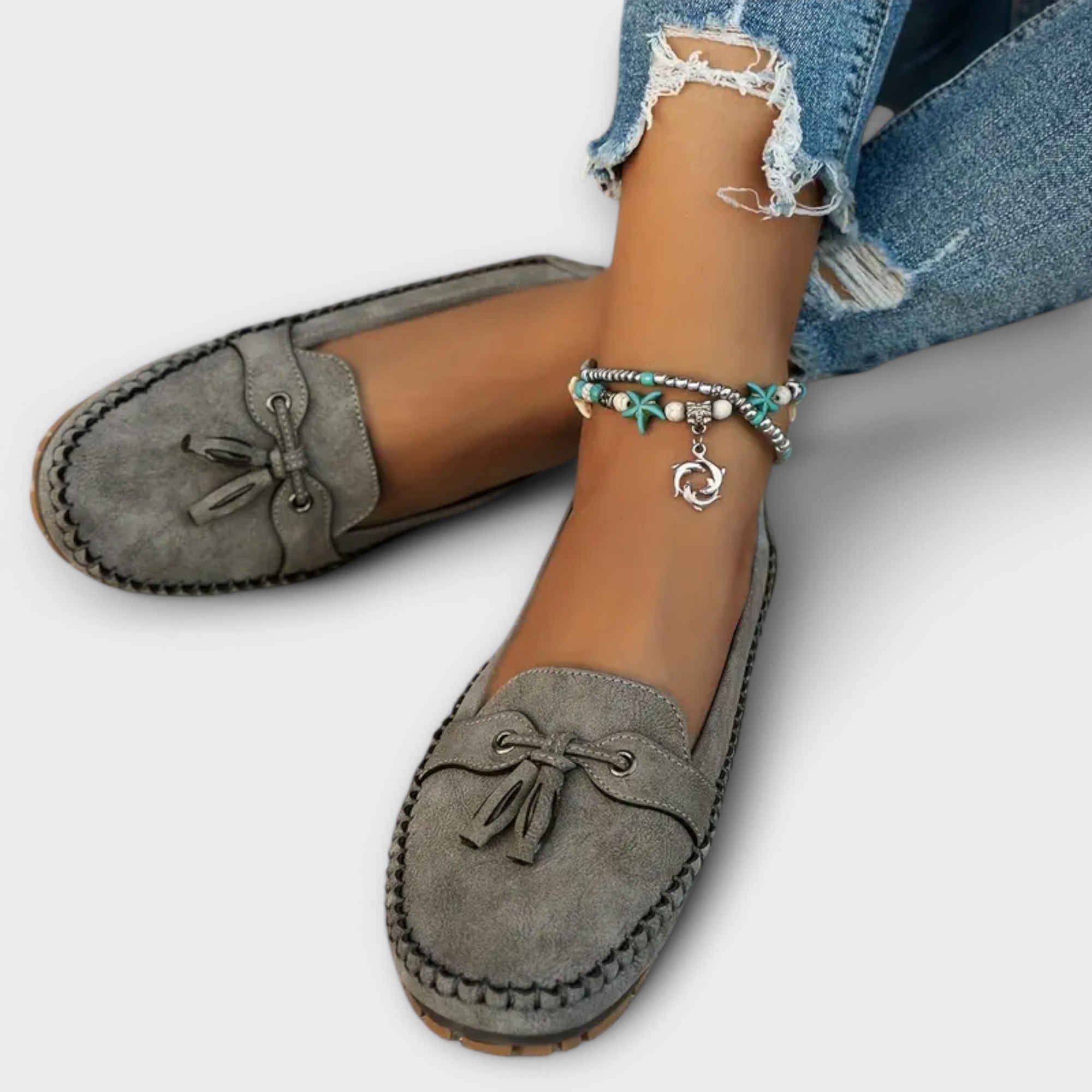 Mocasines de Piel con Plataforma para Mujer | Ori