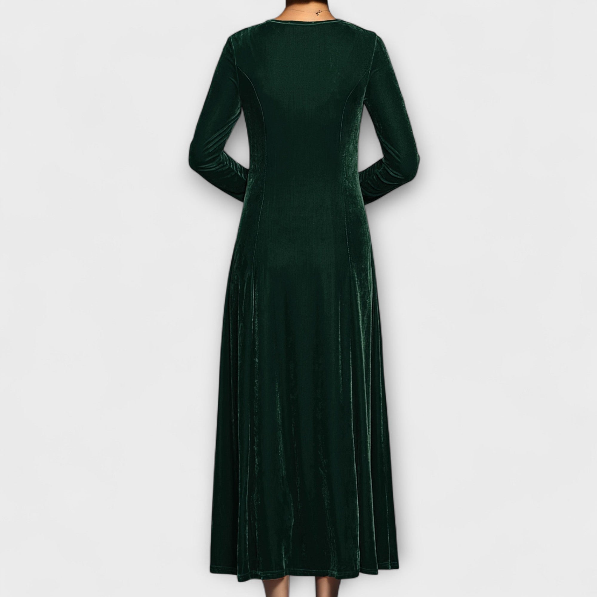 Vestido de Terciopelo Suave y Elástico | Evelina