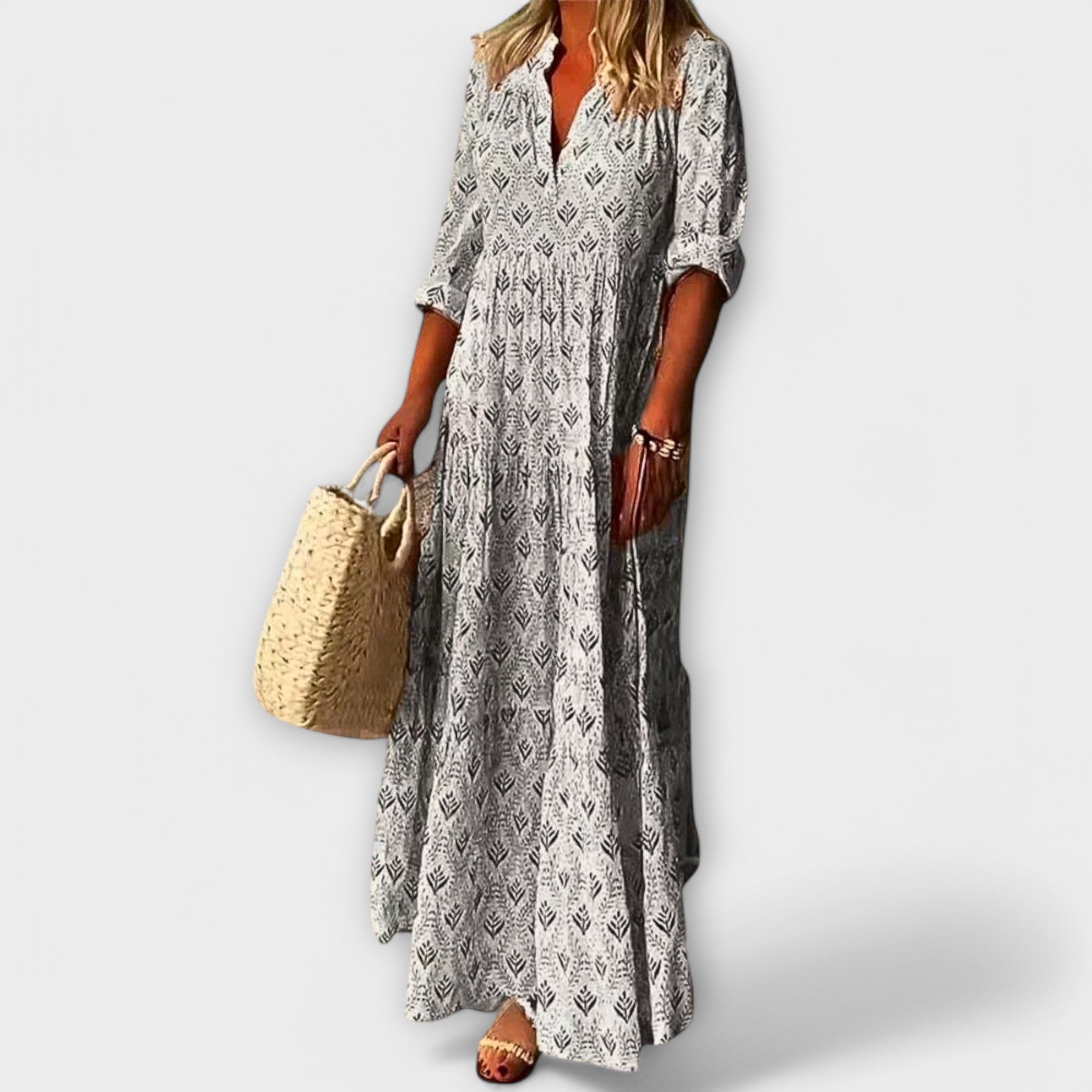 Vestido Largo de Primavera Estampado Sera | Bethany