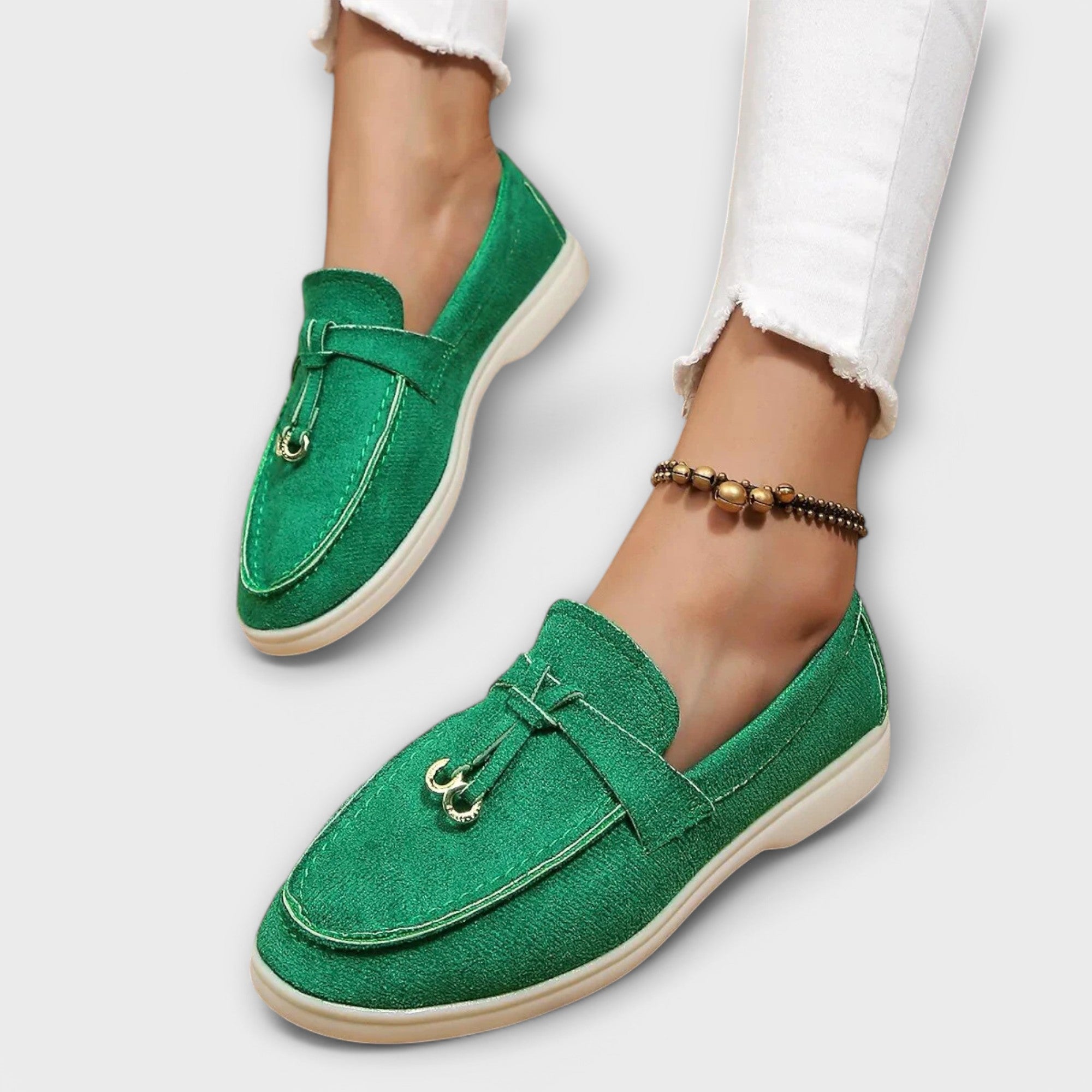 Mocasines de Piel para Mujer con Adorno Metálico | Zyra