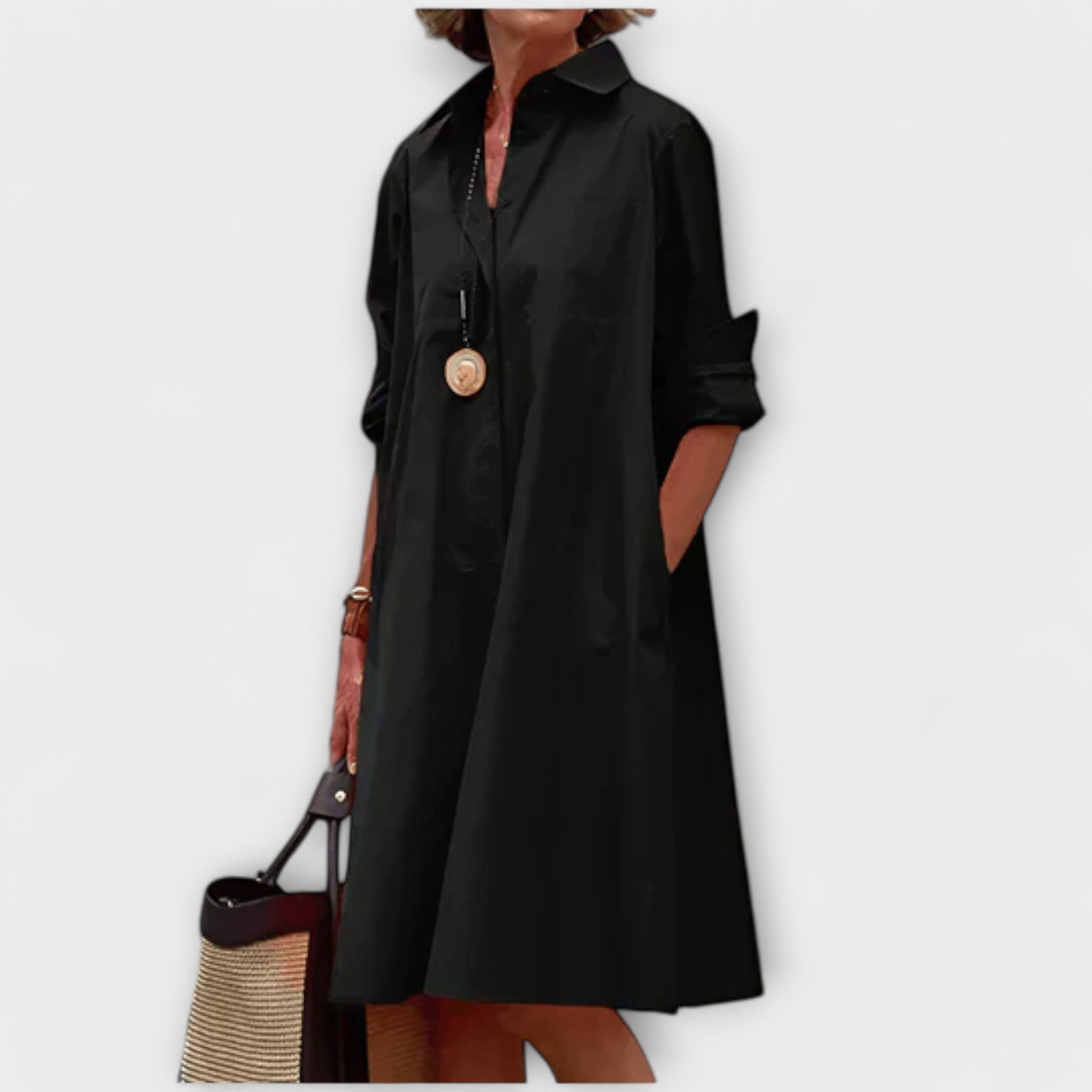 Vestido Camisero Midi para Mujer | Zexo