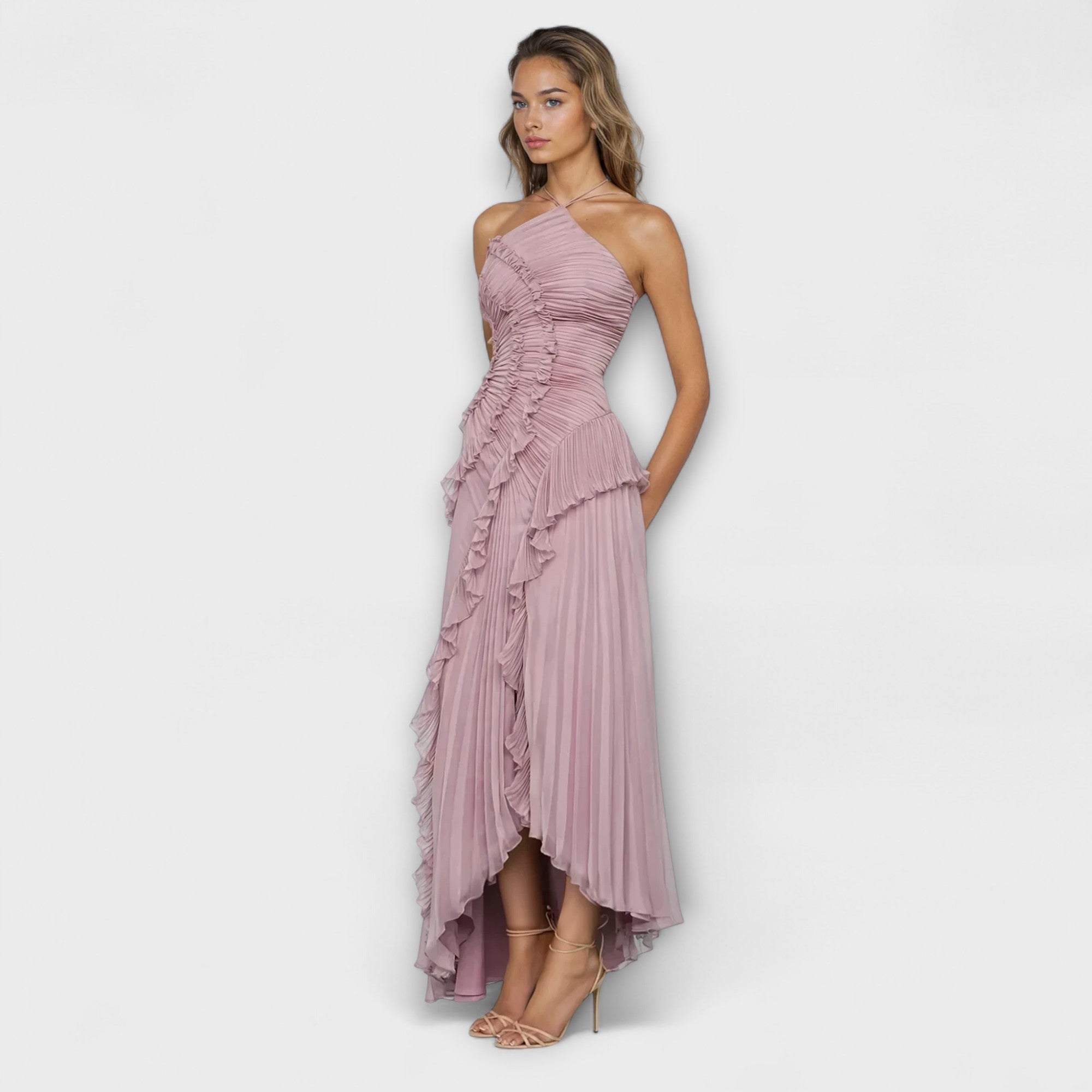 Vestido Largo Elegante sin Mangas | Sani