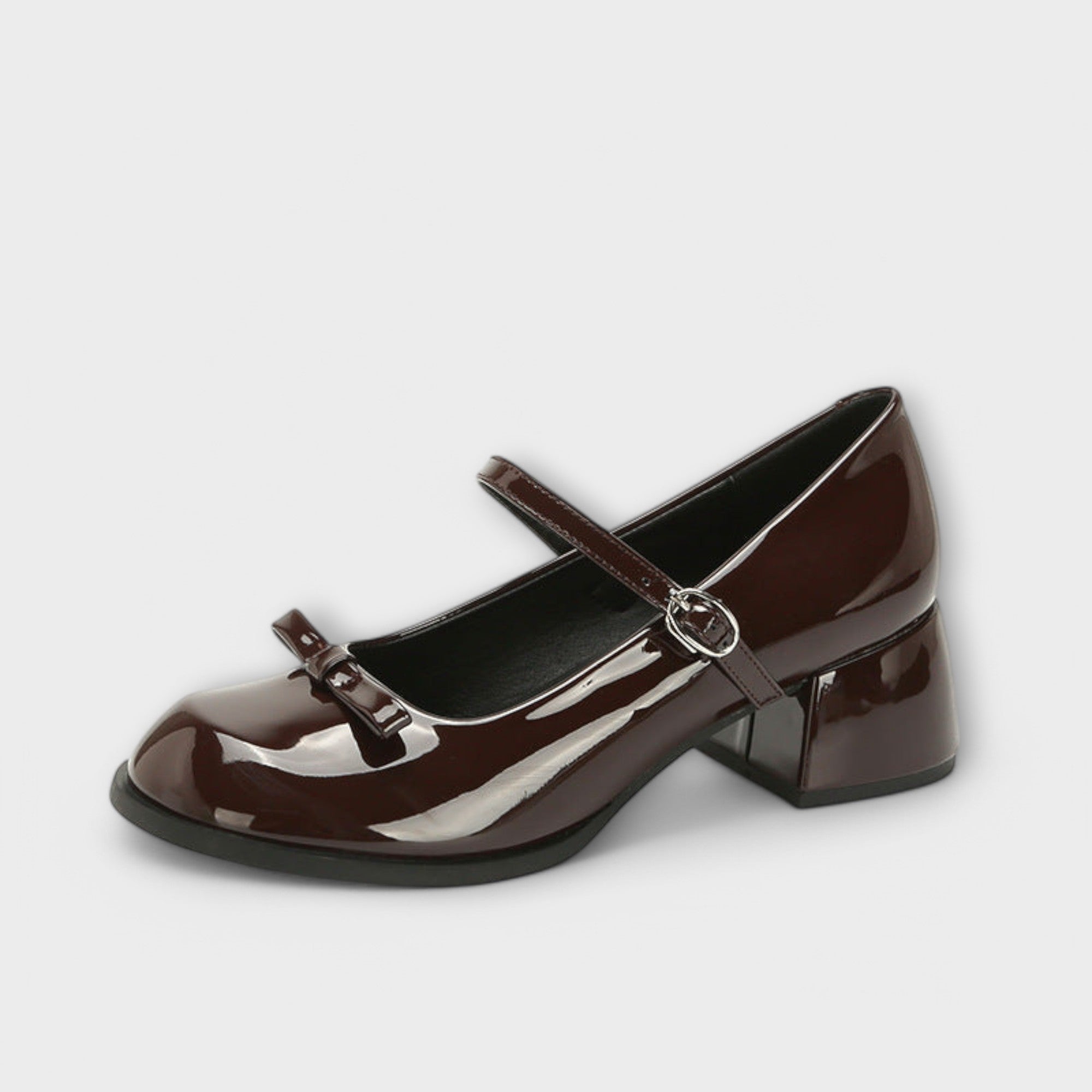 Zapatos Mary Jane con Tacón de Piel | Jane
