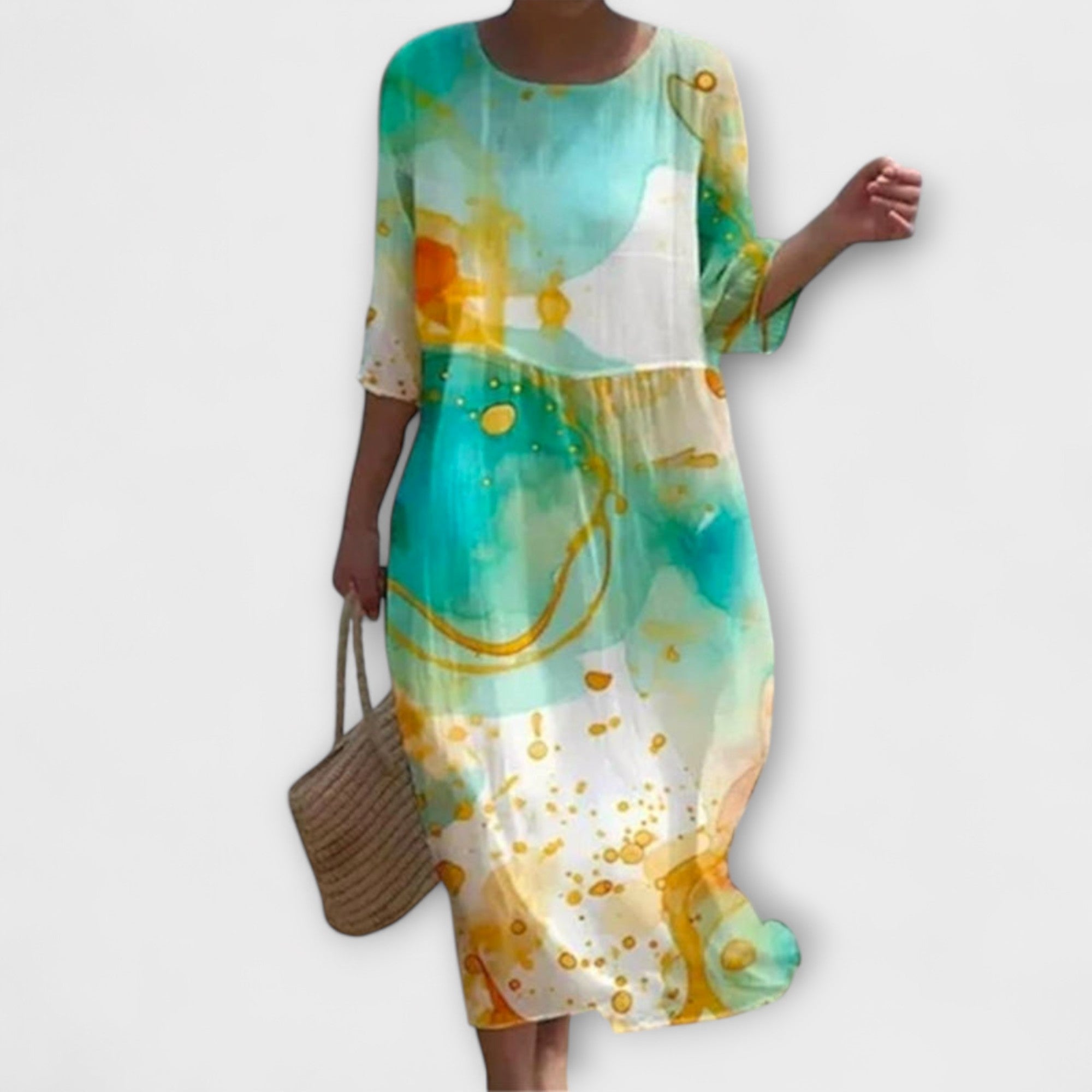 Vestido Largo de Flores para Mujer | Rixa