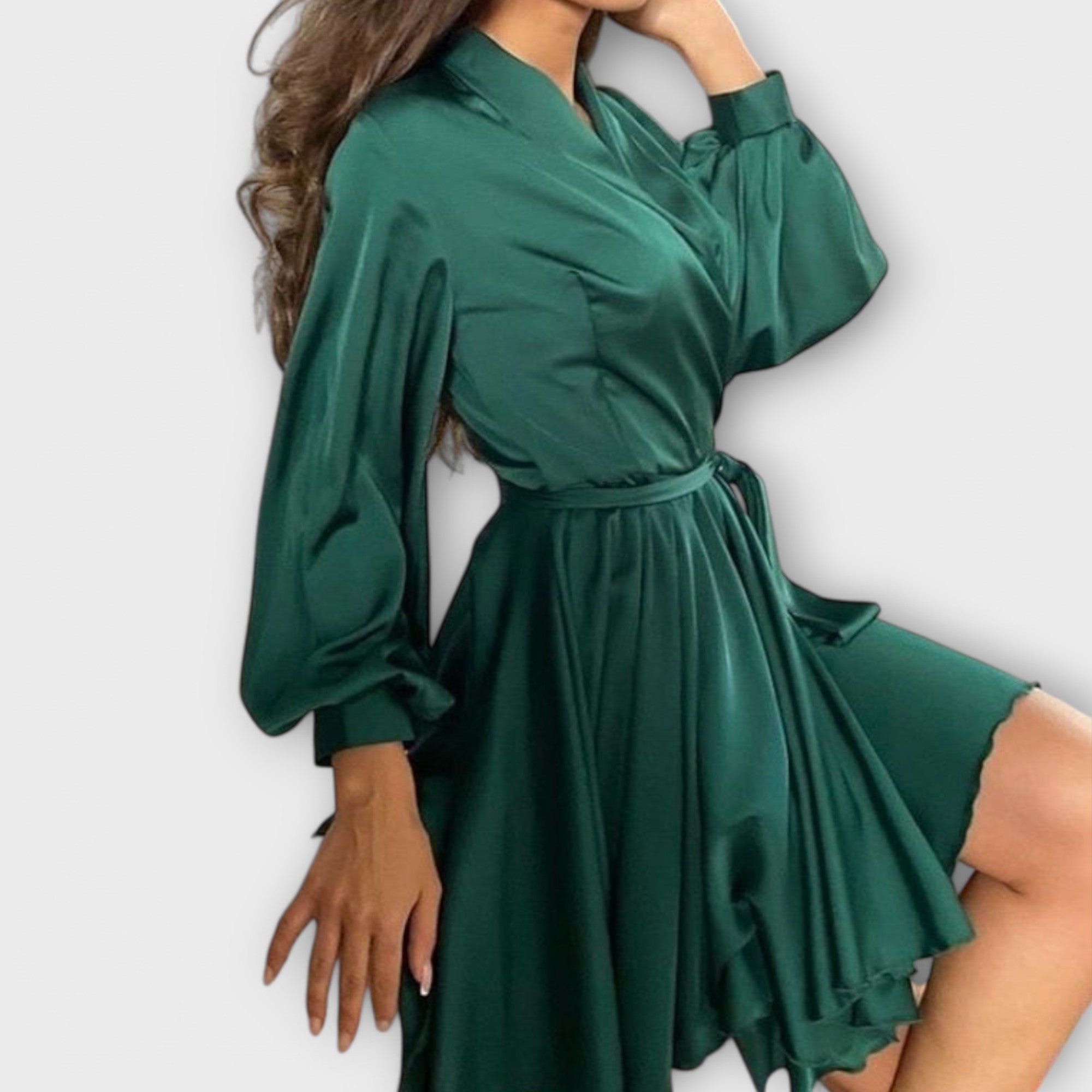 Vestido Lencero de Satén para Fiesta Sascha | Sarah