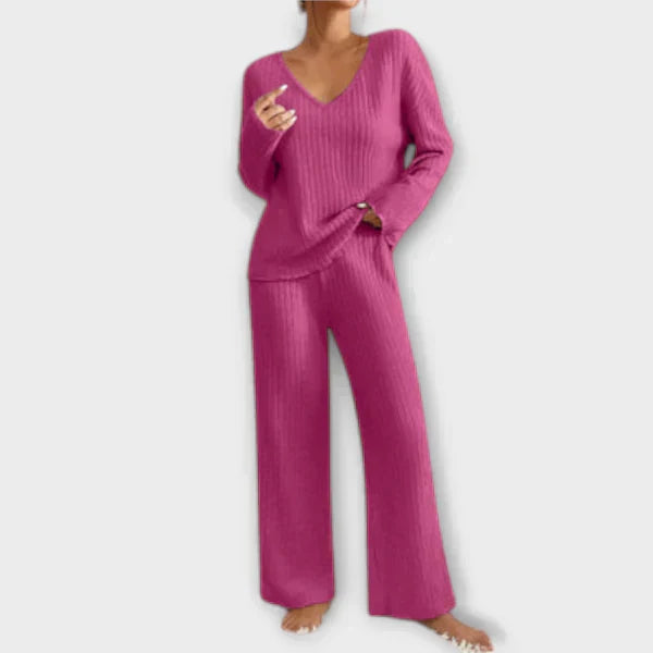 Conjunto Loungewear de Punto Canalé para Mujer | Samantha
