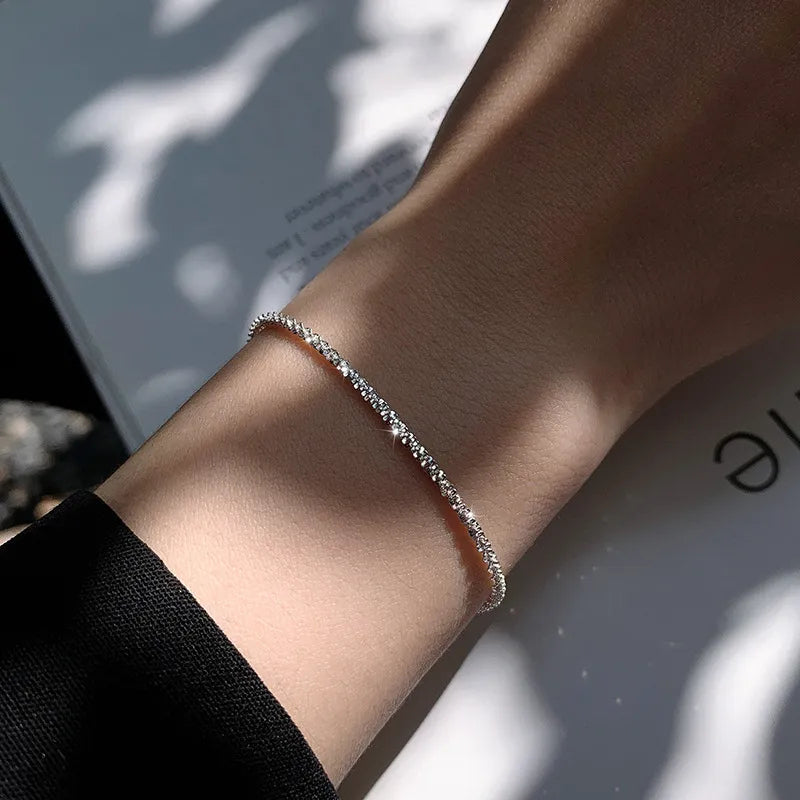Pulsera de Plata de Ley 925 Brillante para Mujer | Evelina